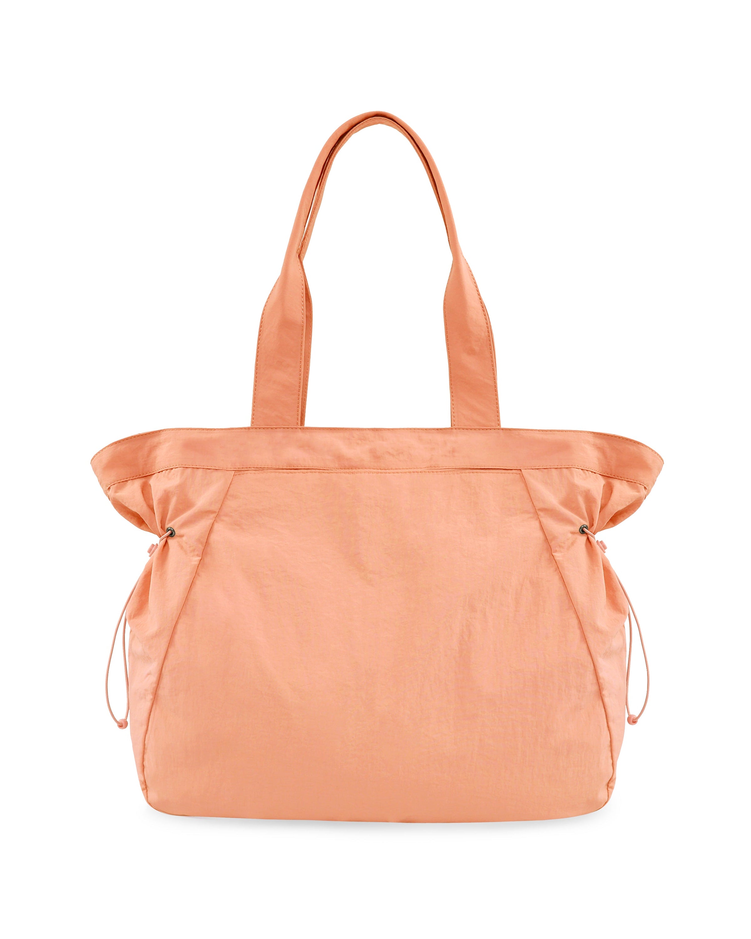 18L Side-Cinch Shopper Tote Bags Peach 14 x 16 x 4.5 - ododos