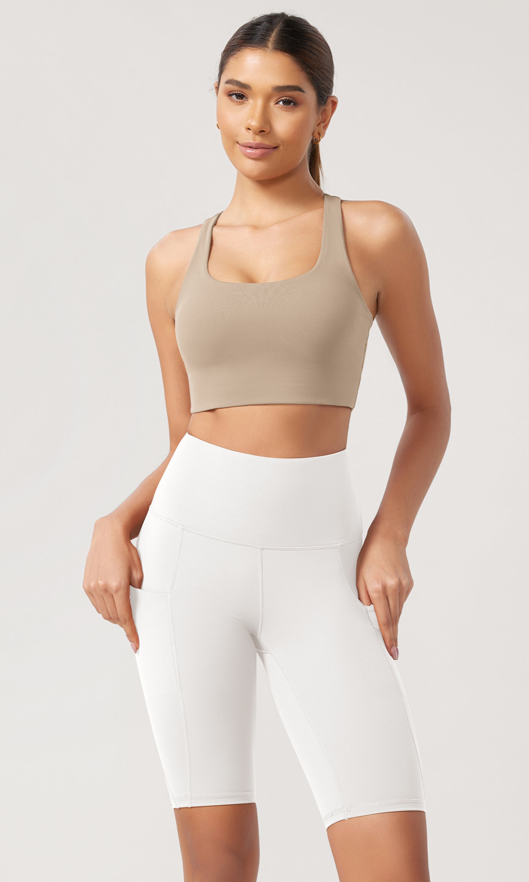 10 Tummy Control 2.0 High Waist Athletic Workout Shorts with Pockets - ododos