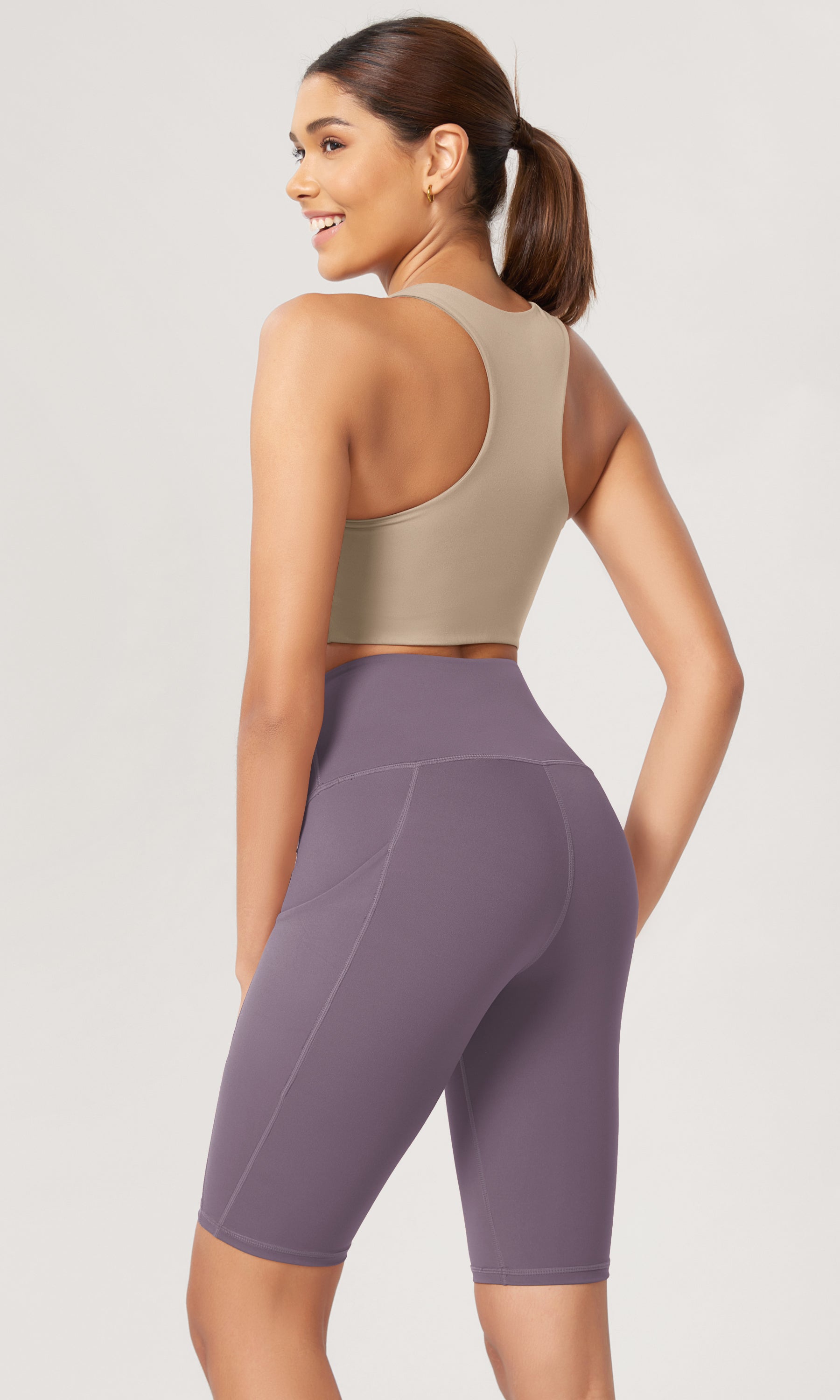 10 Tummy Control 2.0 High Waist Athletic Workout Shorts with Pockets - ododos