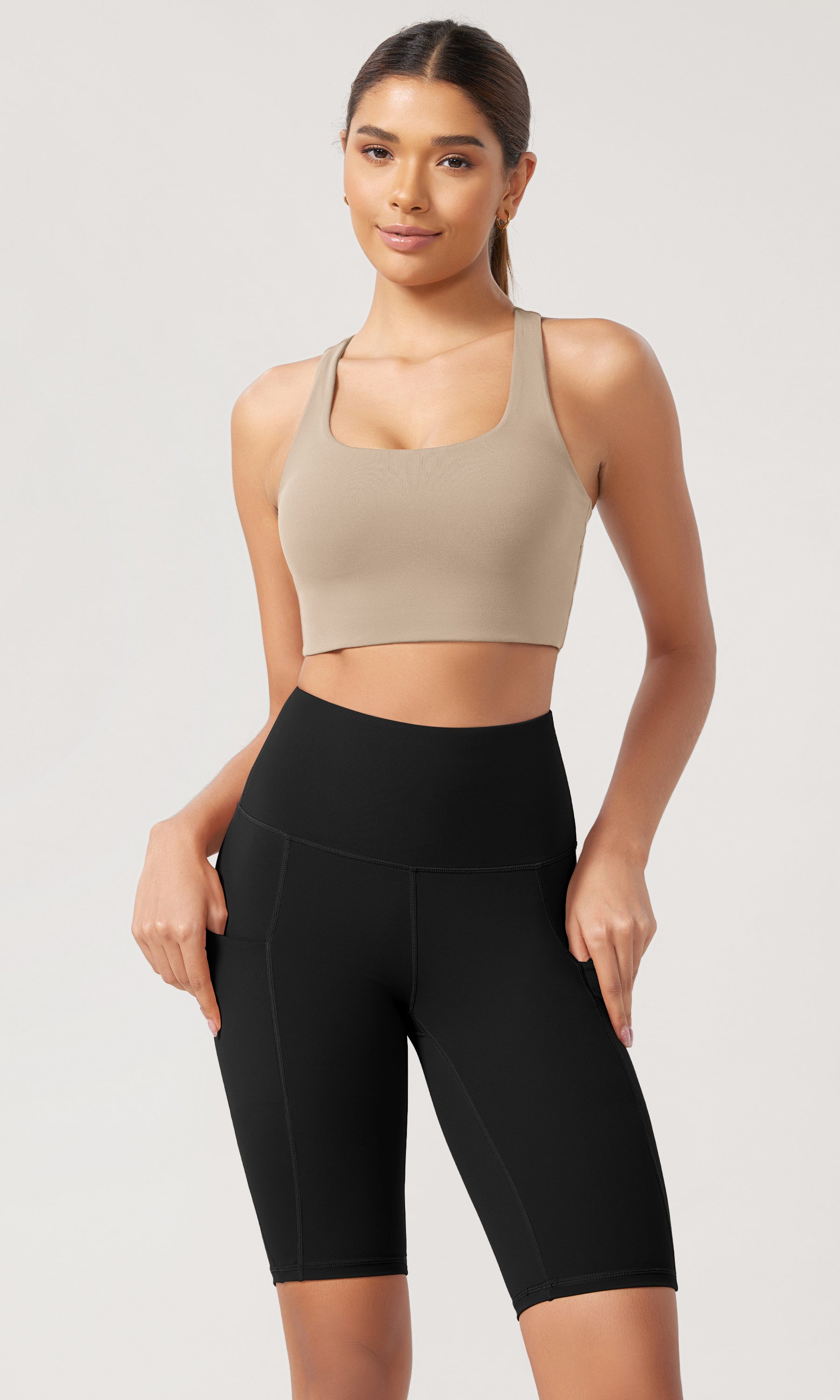 10 Tummy Control 2.0 High Waist Athletic Workout Shorts with Pockets - ododos