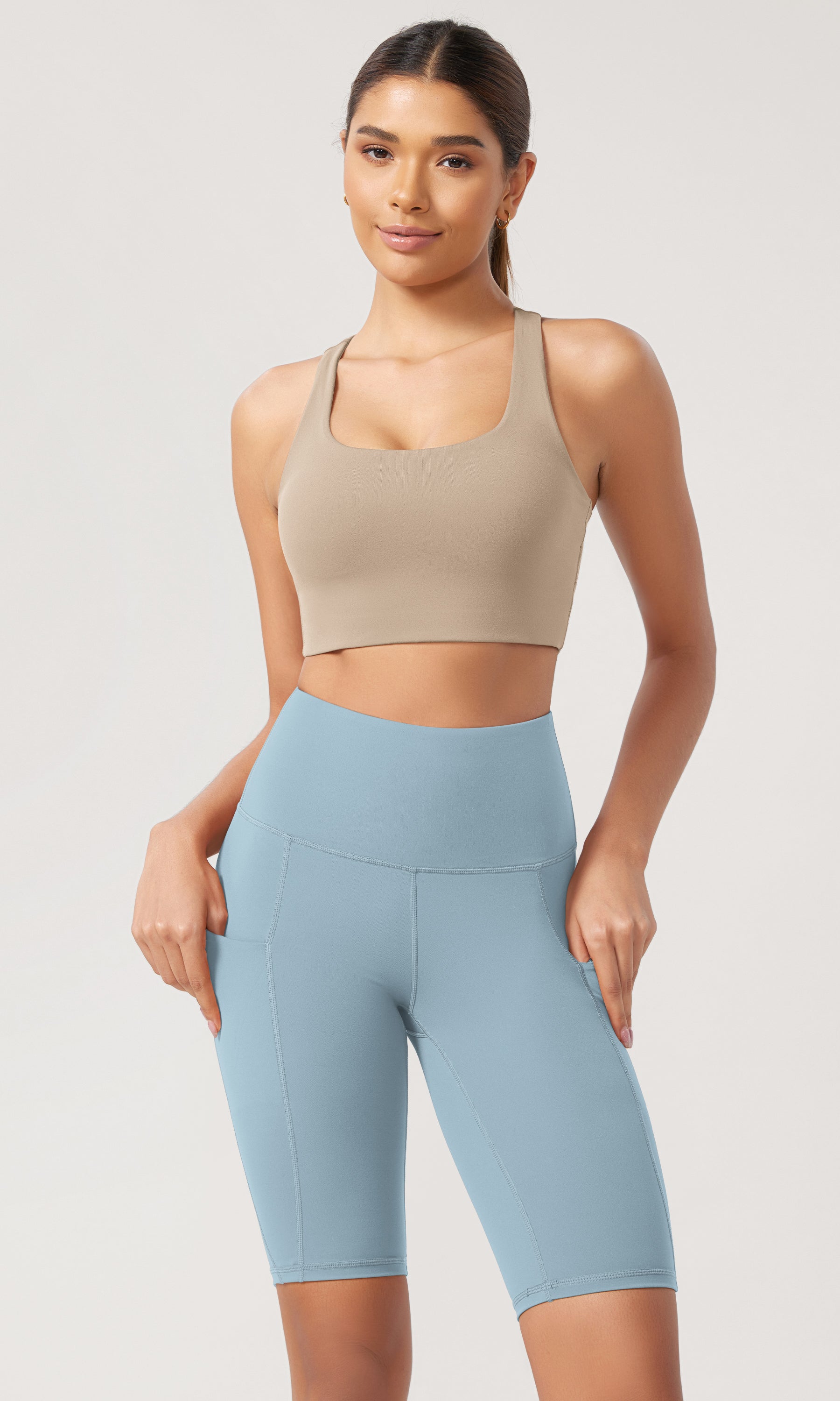 10 Tummy Control 2.0 High Waist Athletic Workout Shorts with Pockets - ododos