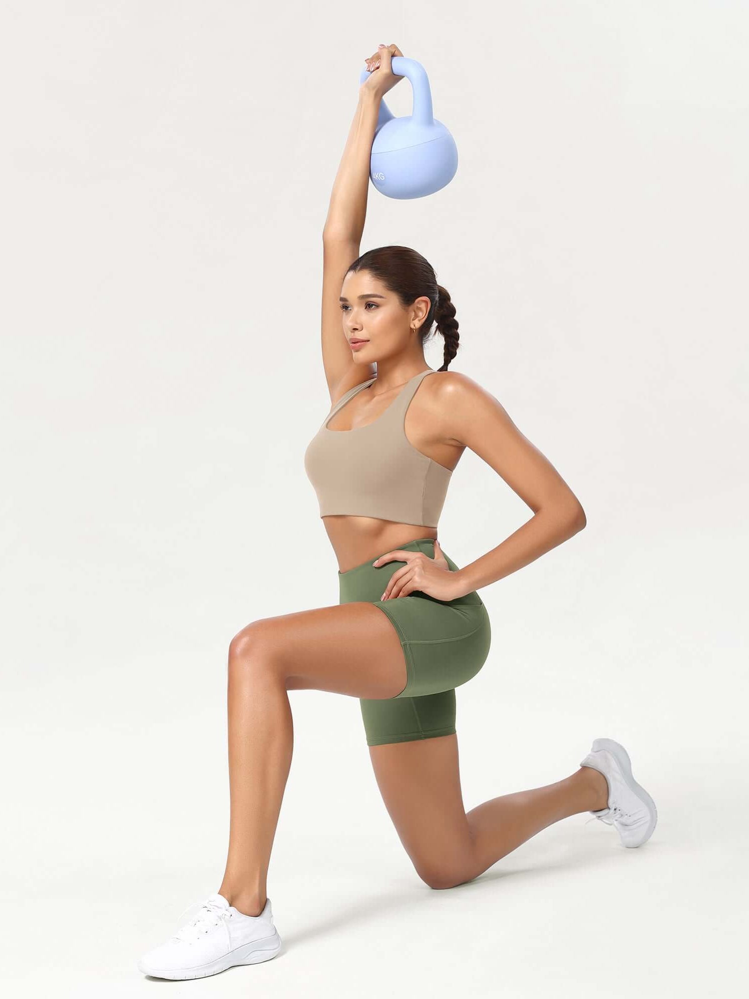 5 High Waist Control Shorts with Pockets - ododos