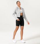 8 Tummy Control 2.0 High Waist Athletic Workout Shorts with Pockets - ododos