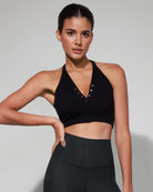 2-Pack Seamless Henley Crop Tops - ododos