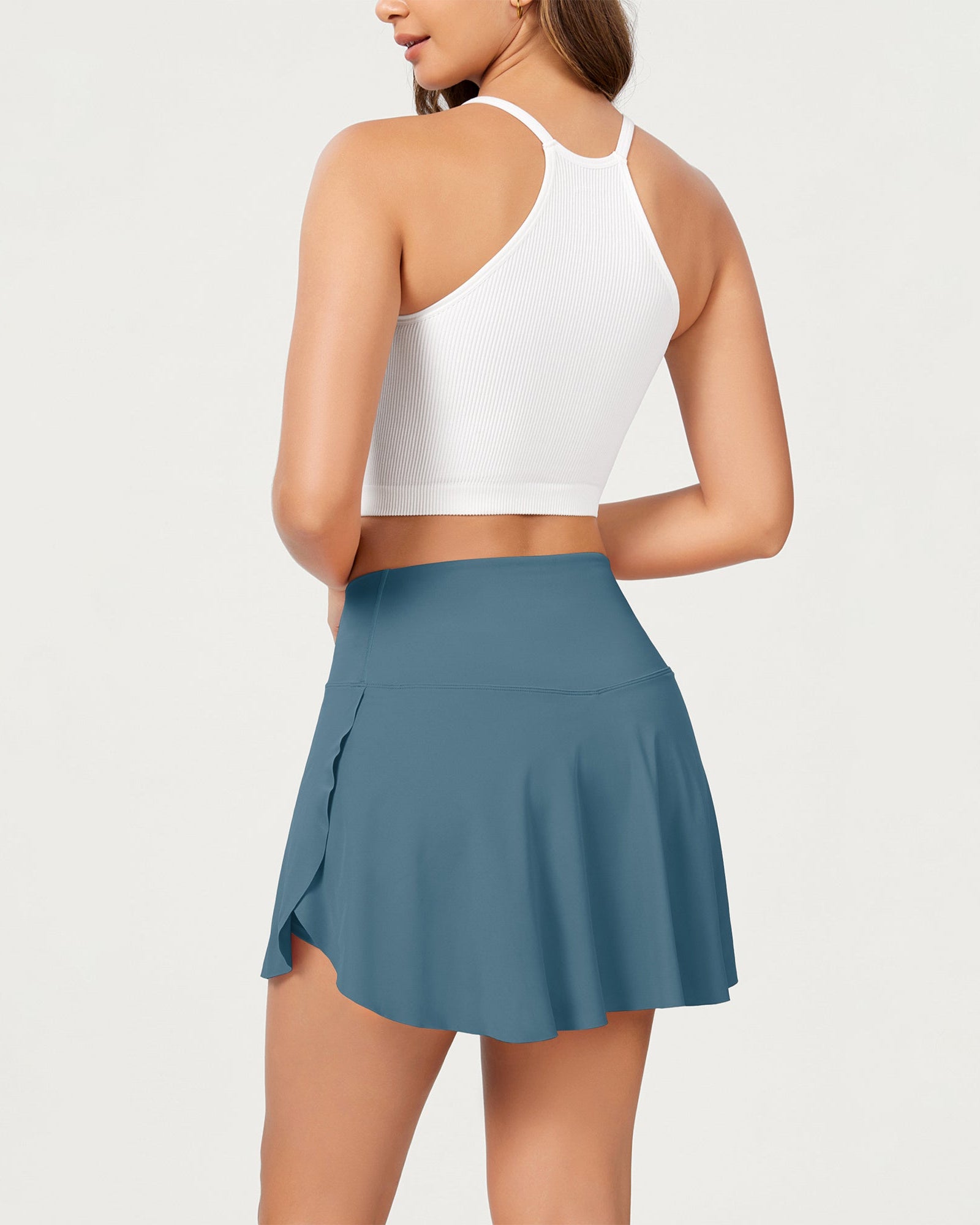 Pleated Crossover Tennis Skorts - ododos