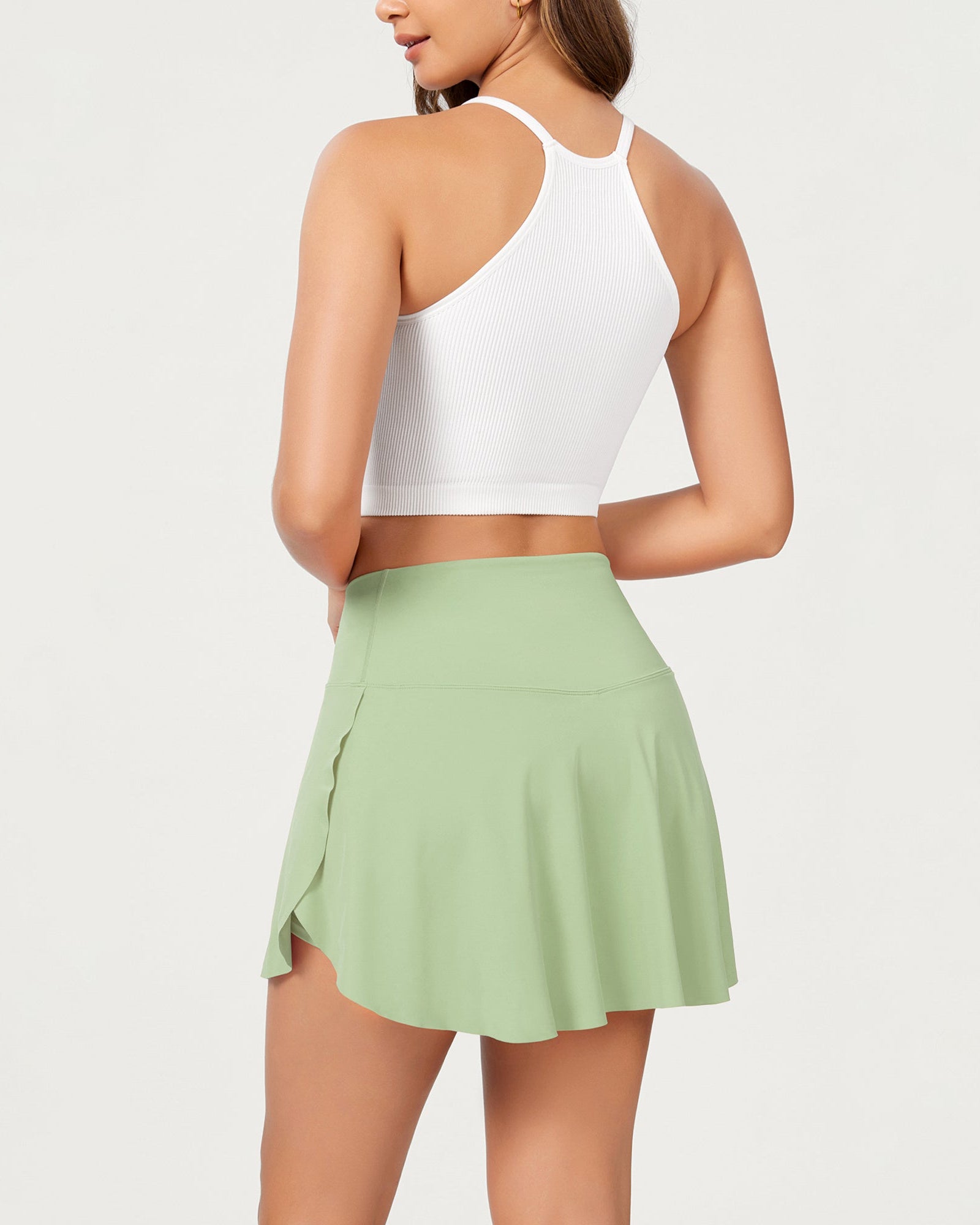 Pleated Crossover Tennis Skorts - ododos