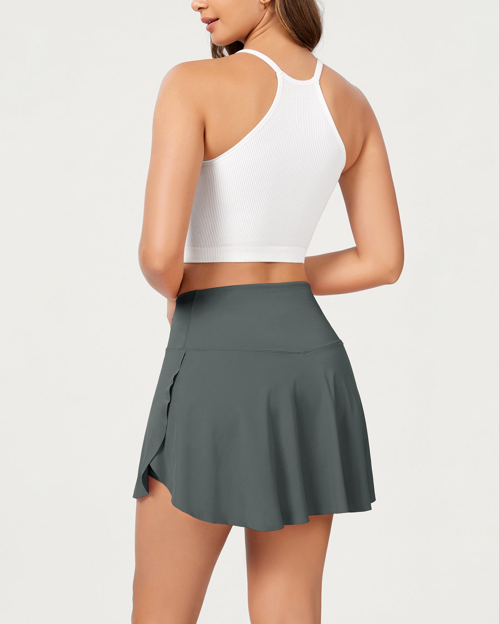 Pleated Crossover Tennis Skorts - ododos