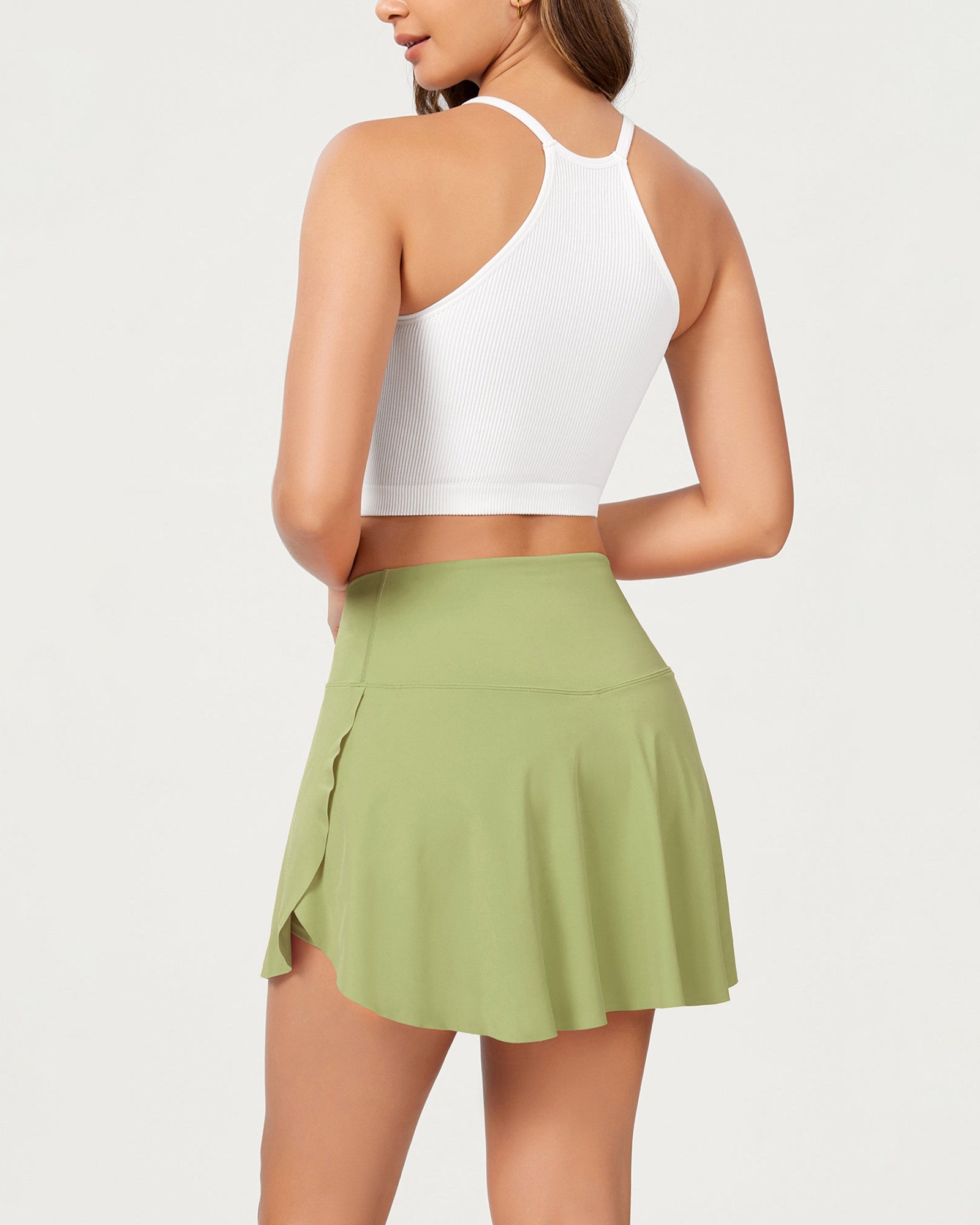 Pleated Crossover Tennis Skorts - ododos