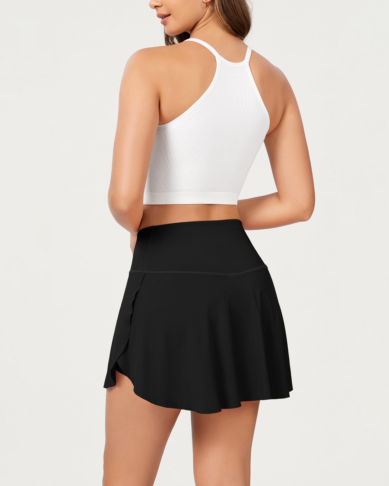 Pleated Crossover Tennis Skorts - ododos