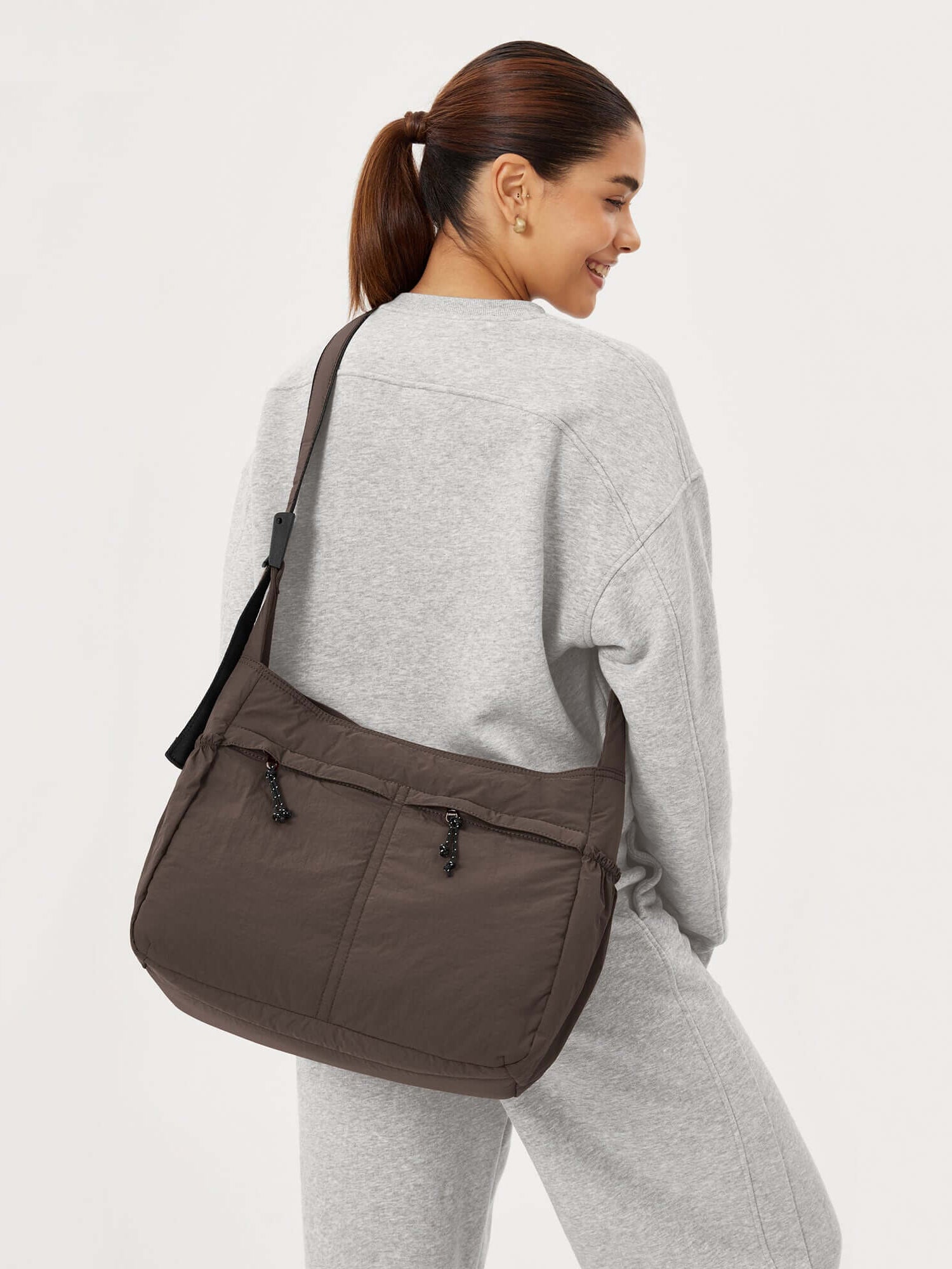 20L Crossbody Large Capacity Lightweight Hobo Shoulder Sling Bag - ododos