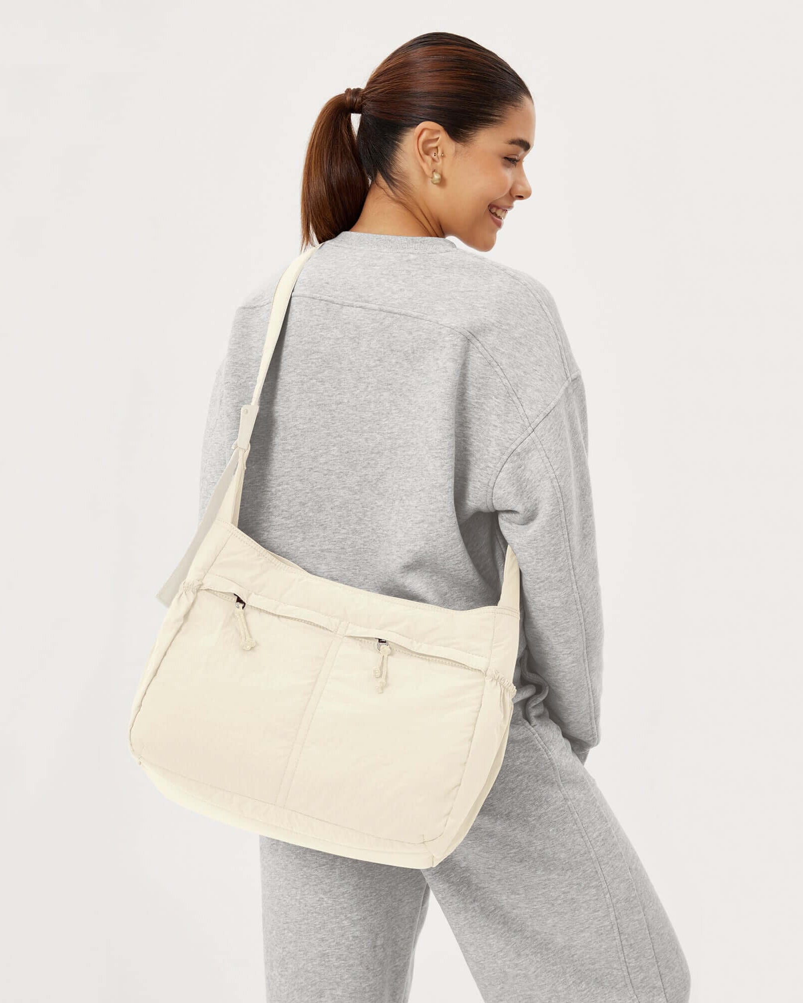 20L Crossbody Large Capacity Lightweight Hobo Shoulder Sling Bag - ododos