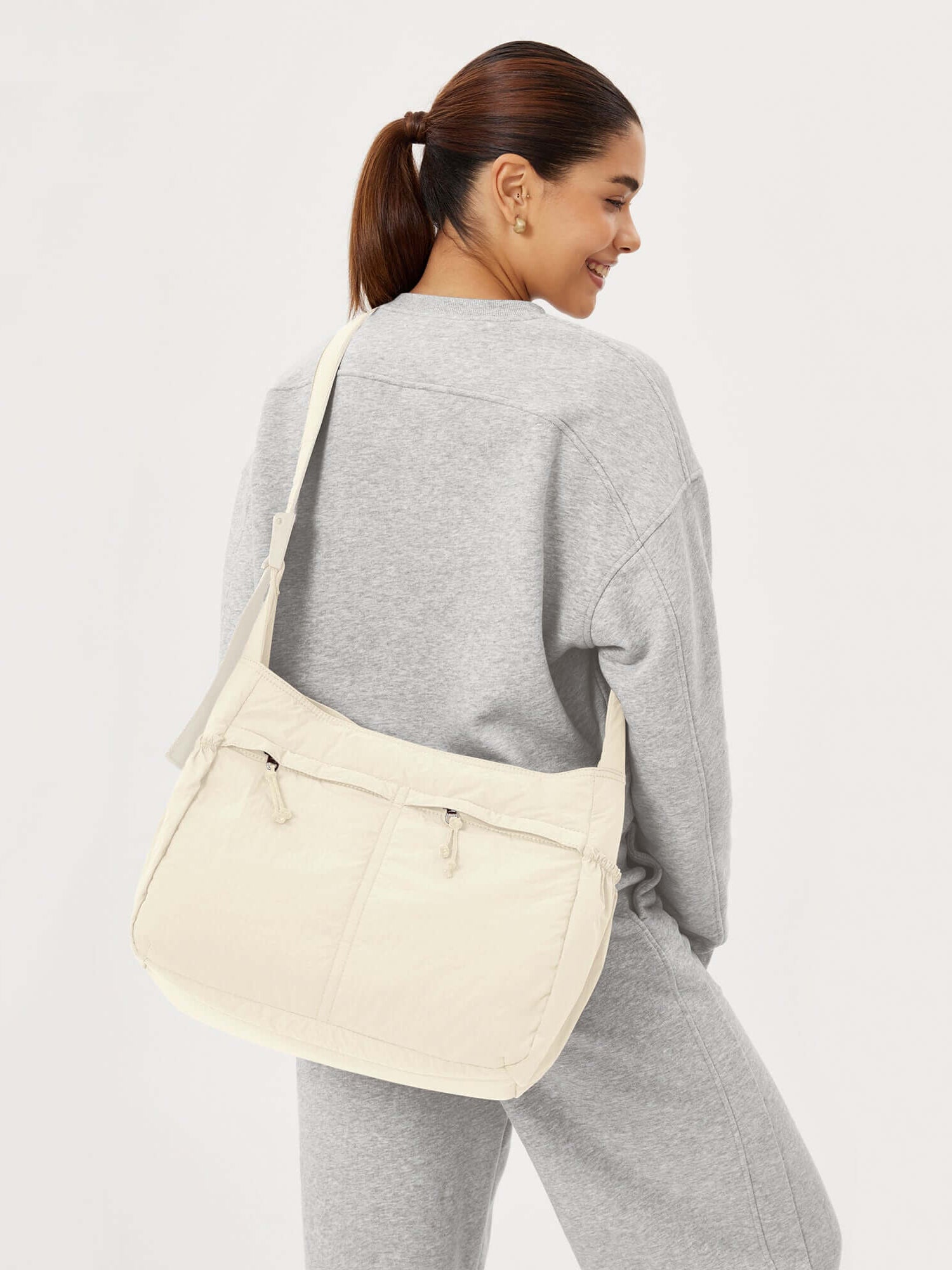 20L Crossbody Large Capacity Lightweight Hobo Shoulder Sling Bag - ododos