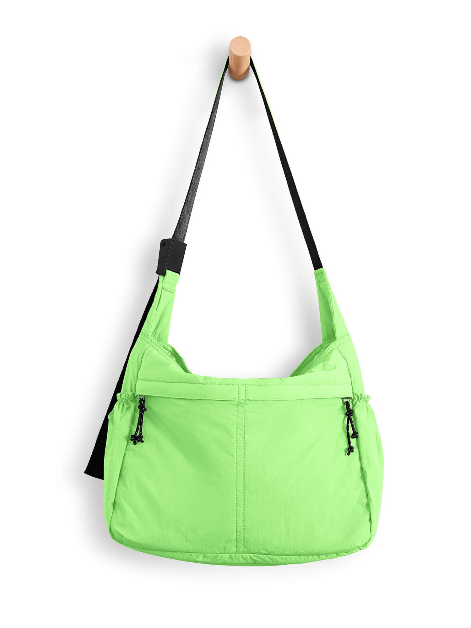 20L Crossbody Large Capacity Lightweight Hobo Shoulder Sling Bag Lime Light - ododos