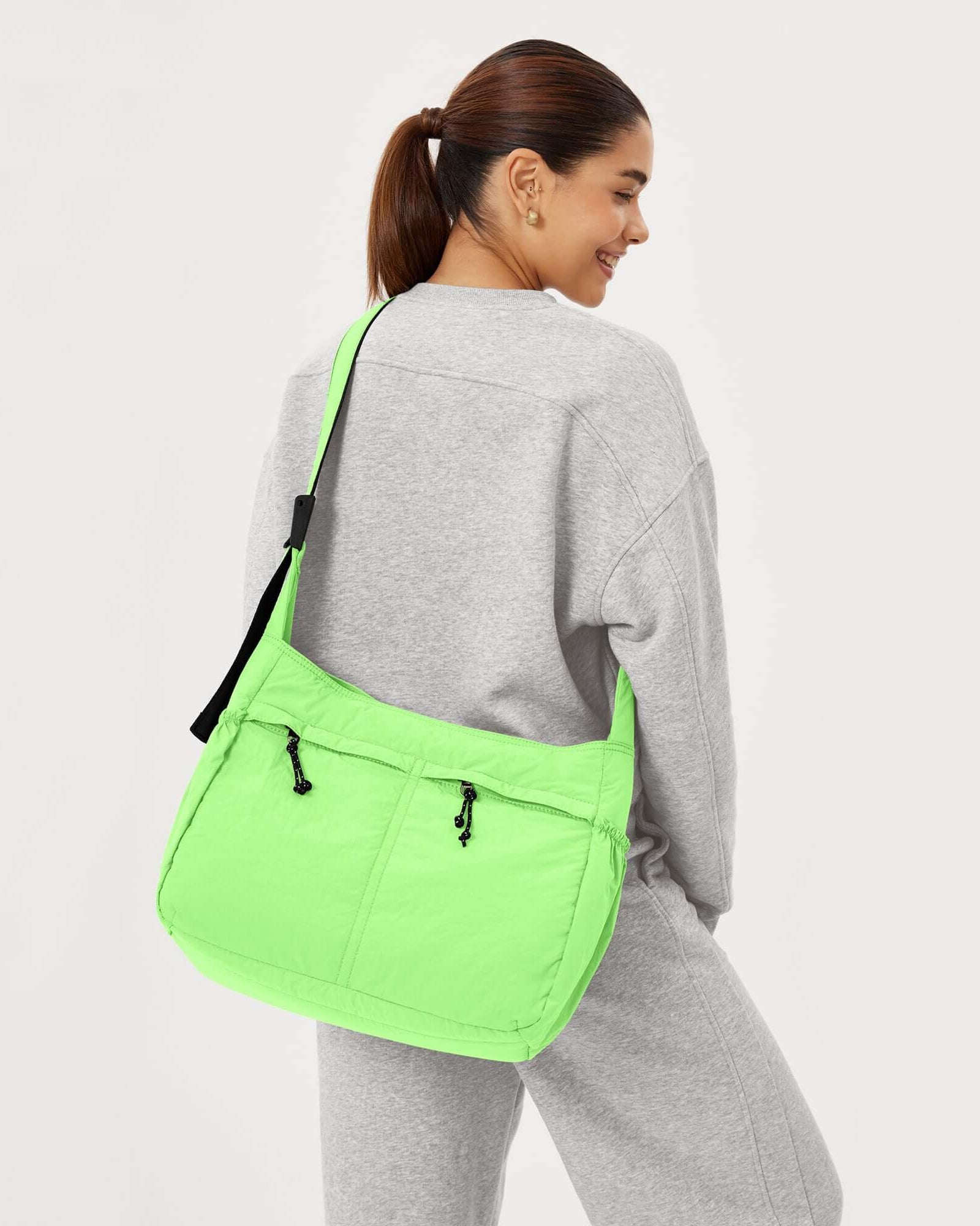 20L Crossbody Large Capacity Lightweight Hobo Shoulder Sling Bag - ododos