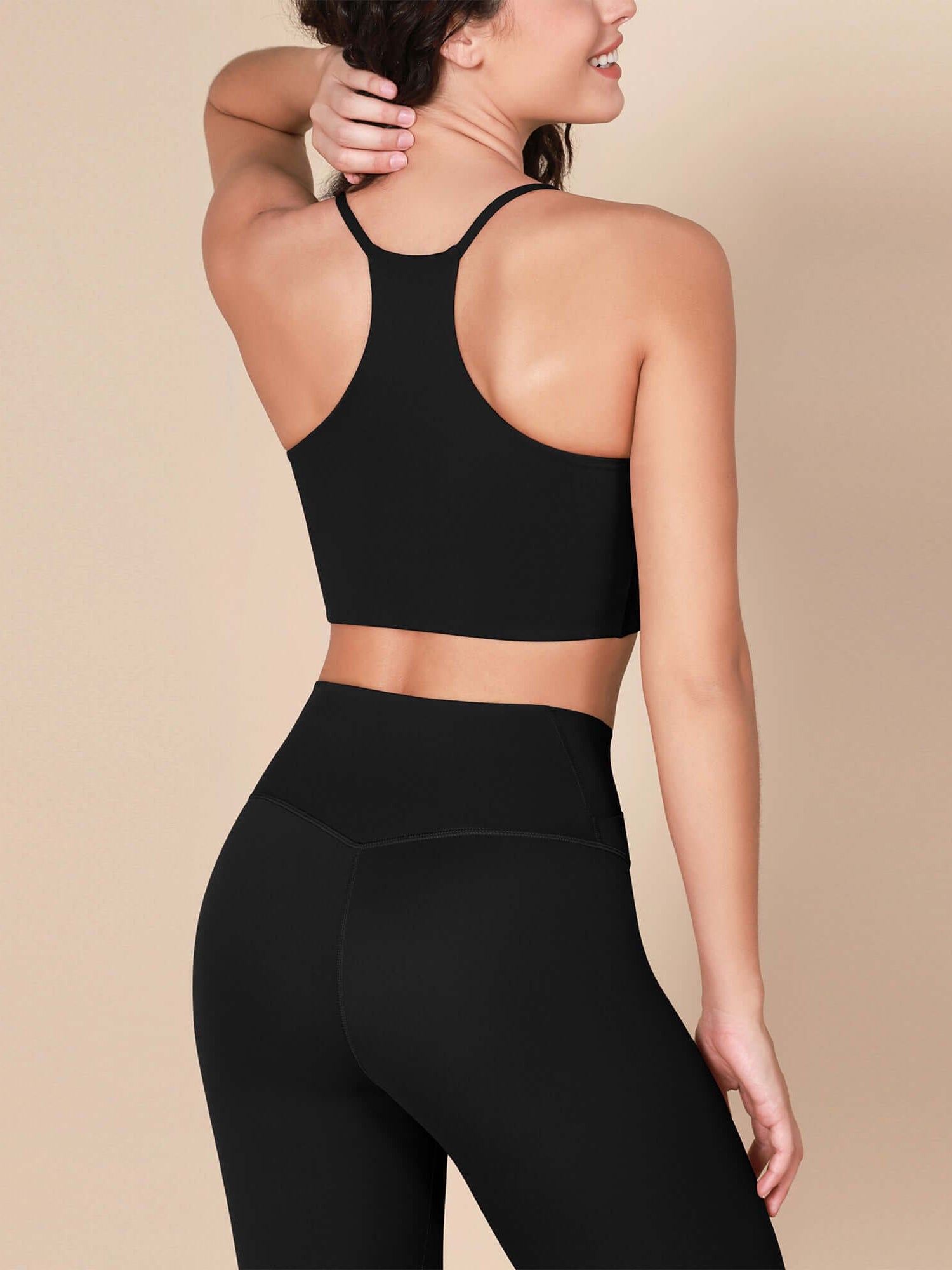 Halter Racerback Sports Bra - ododos