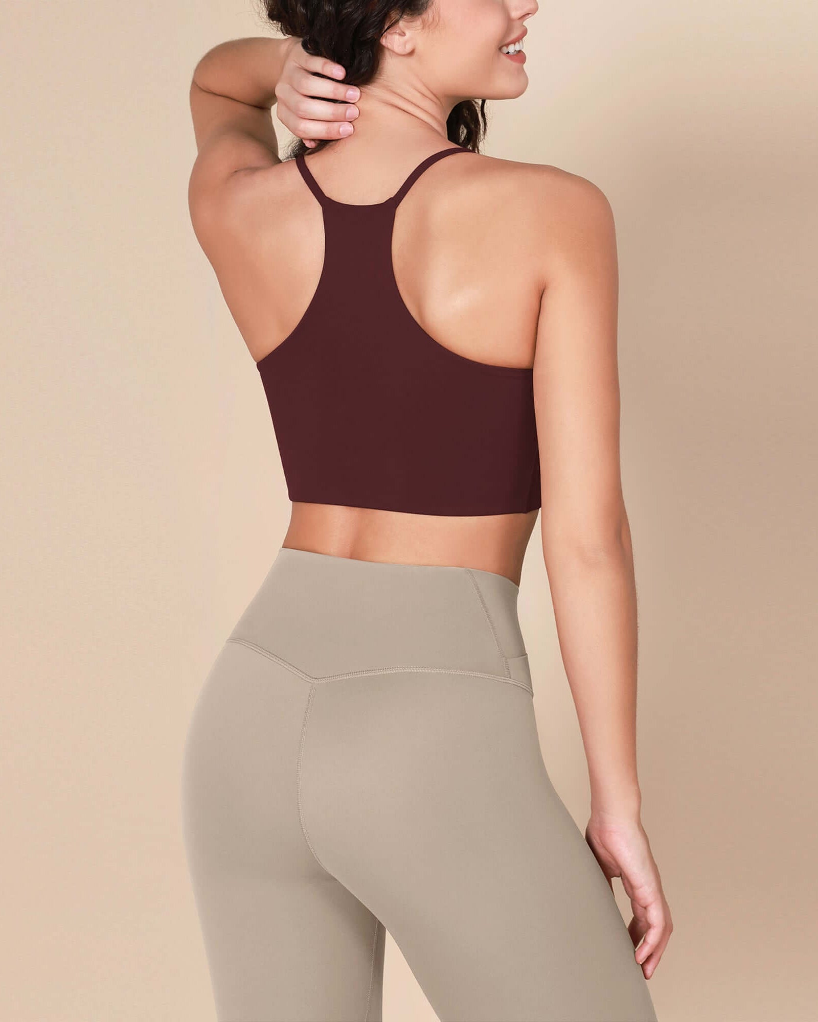 Halter Racerback Sports Bra - ododos