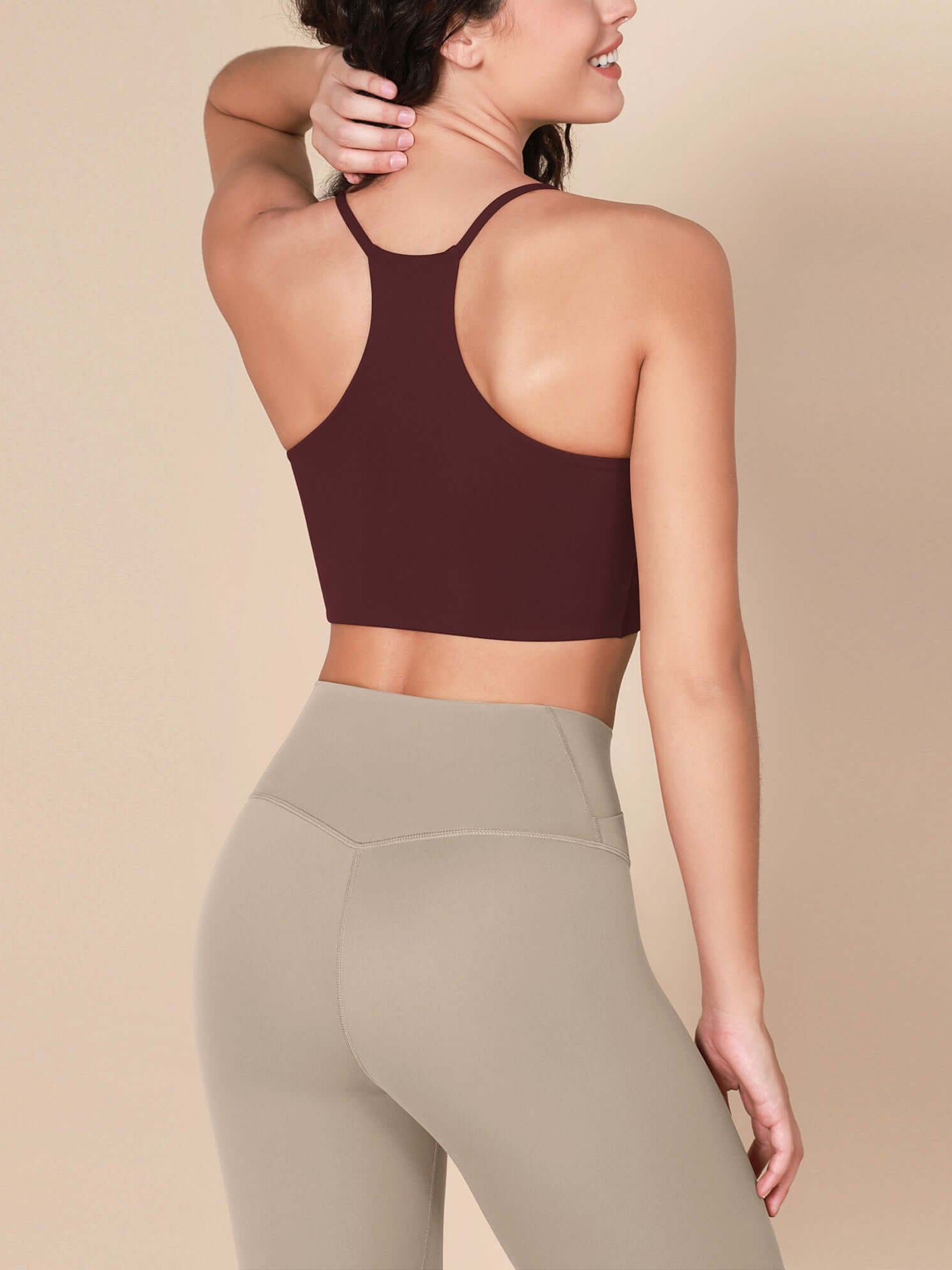 Halter Racerback Sports Bra - ododos