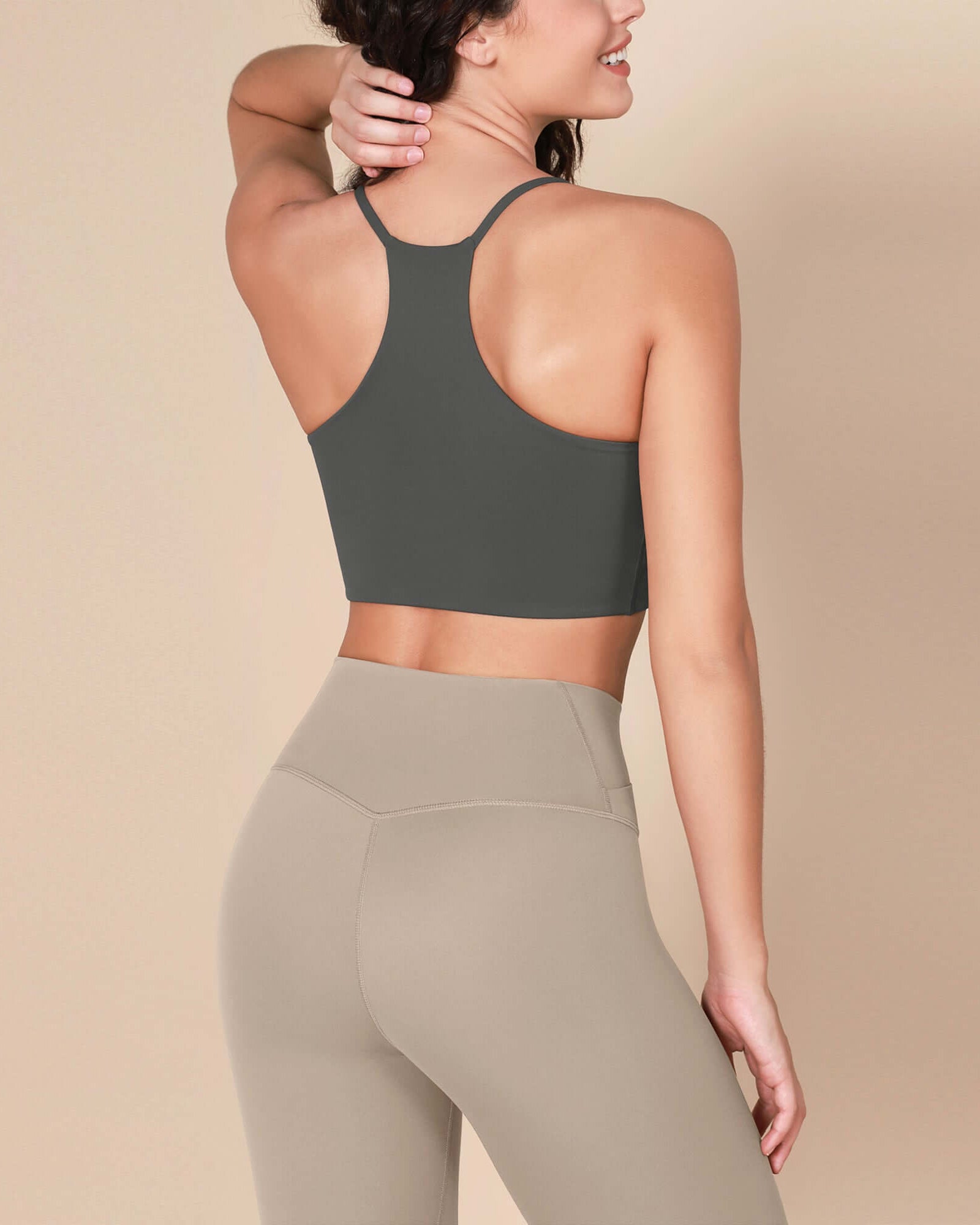 Halter Racerback Sports Bra - ododos