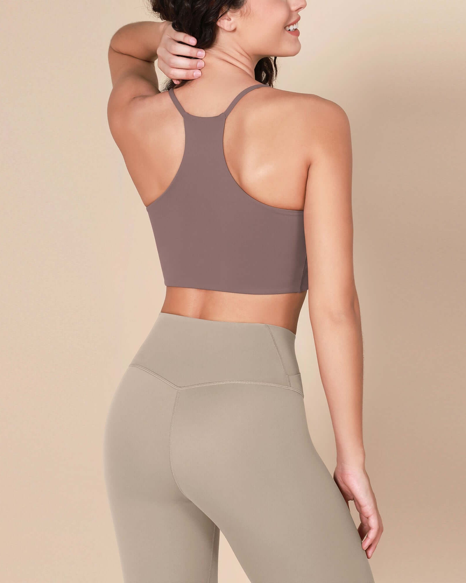 Halter Racerback Sports Bra - ododos