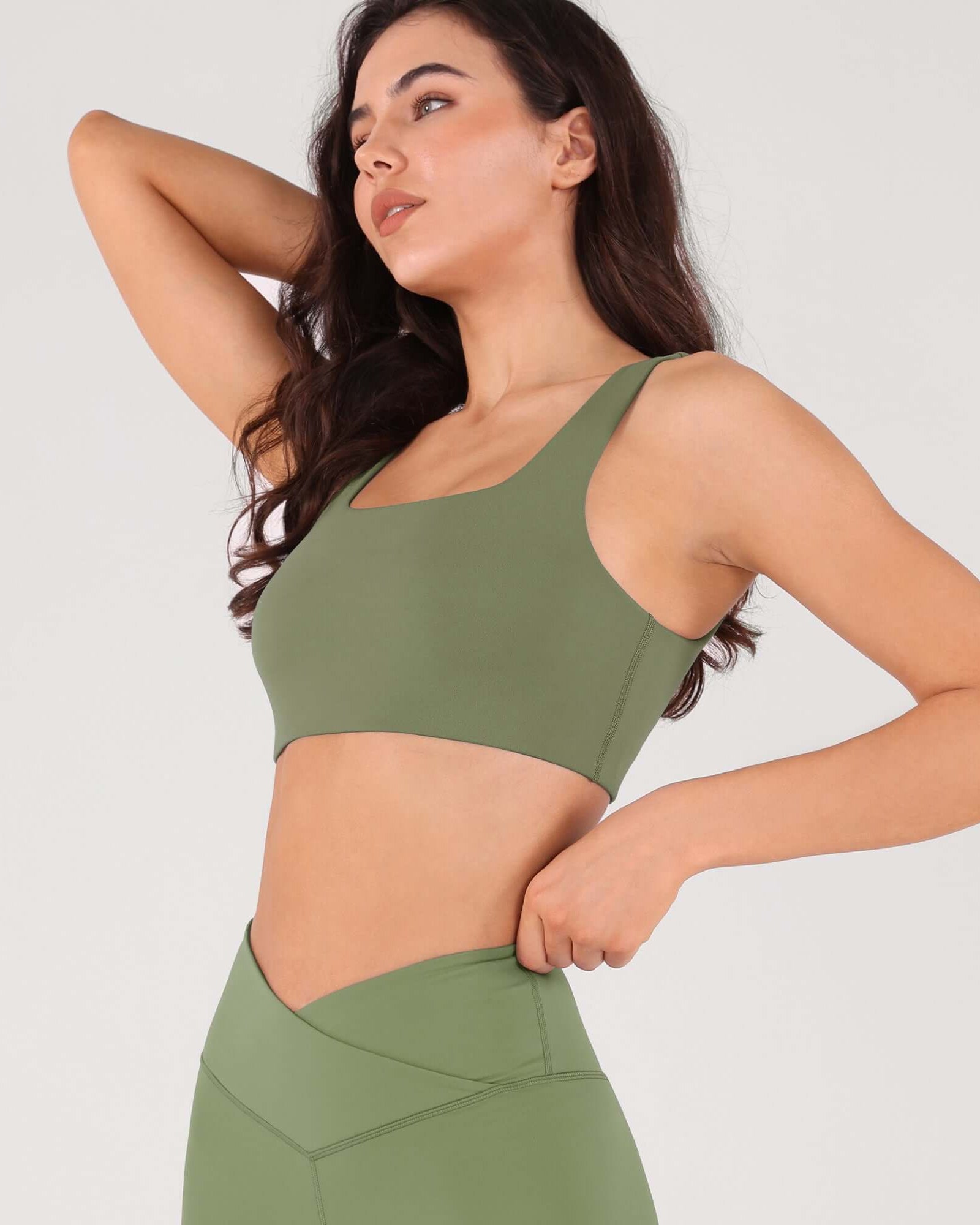 2-Pack Square Neck Sports Bra - ododos