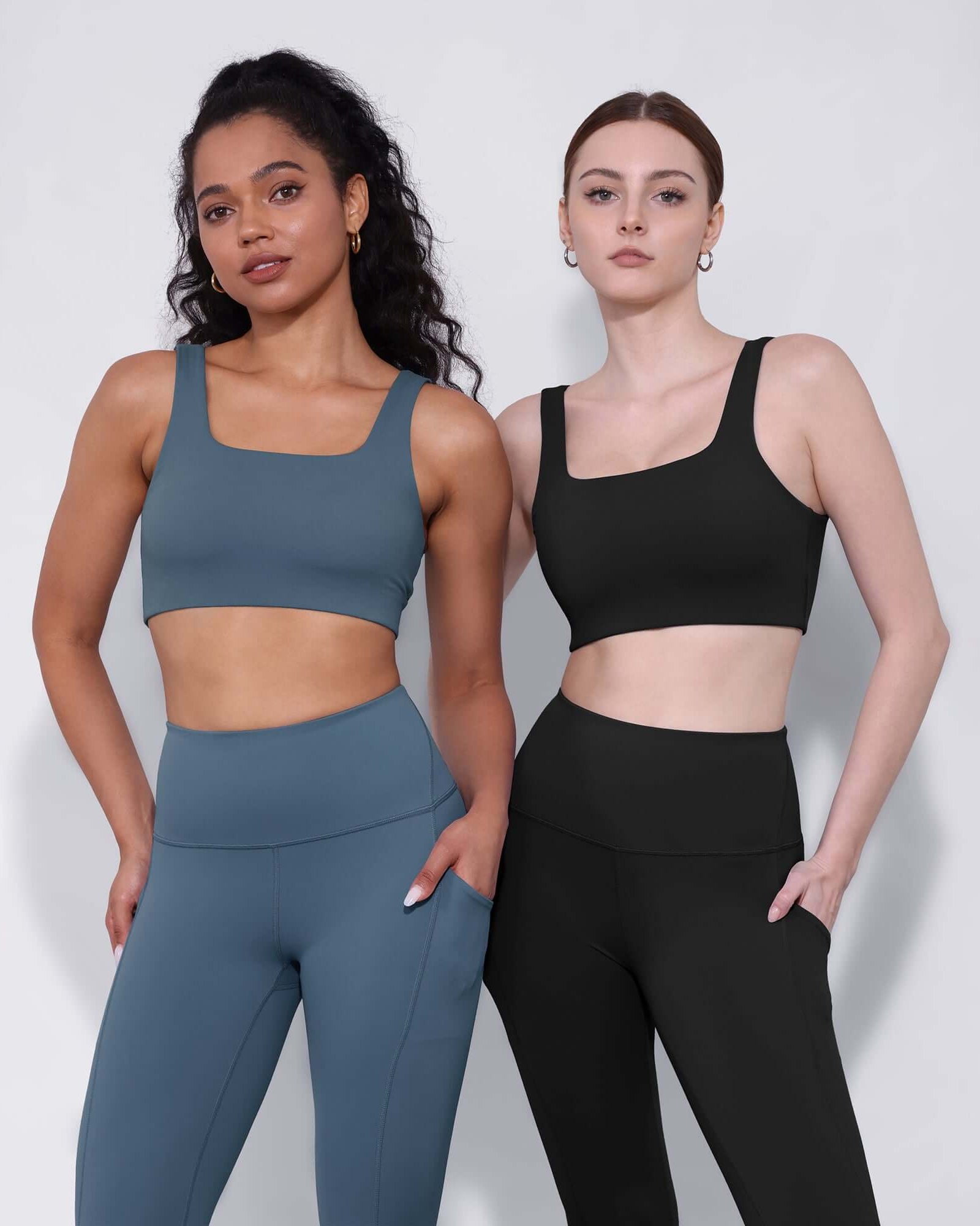 2-Pack Square Neck Sports Bra - ododos
