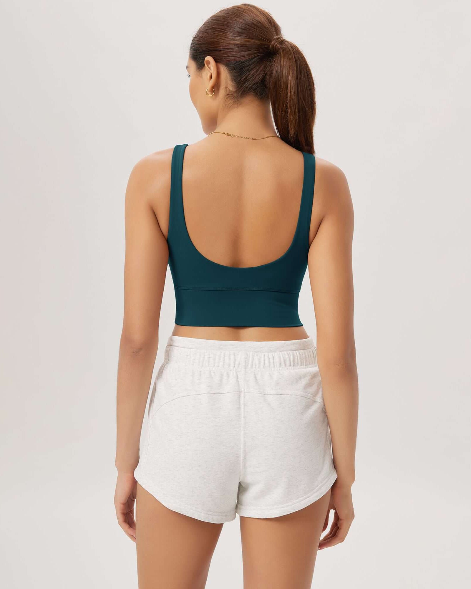 Cloud Feeling V Neck Padded Sports Bra - ododos