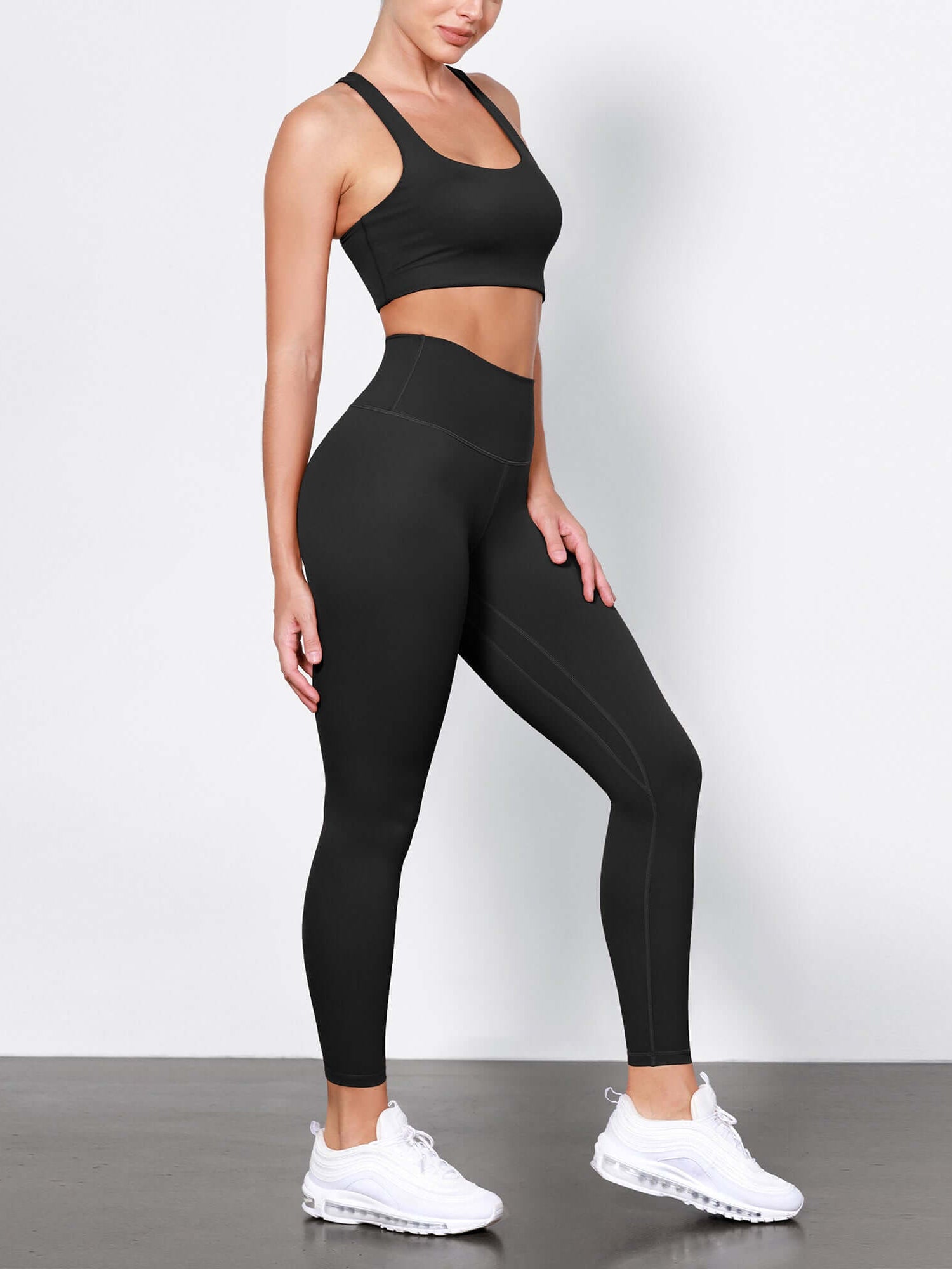 ODLIFT 25 High Waist Compression Yoga Leggings Black - ododos