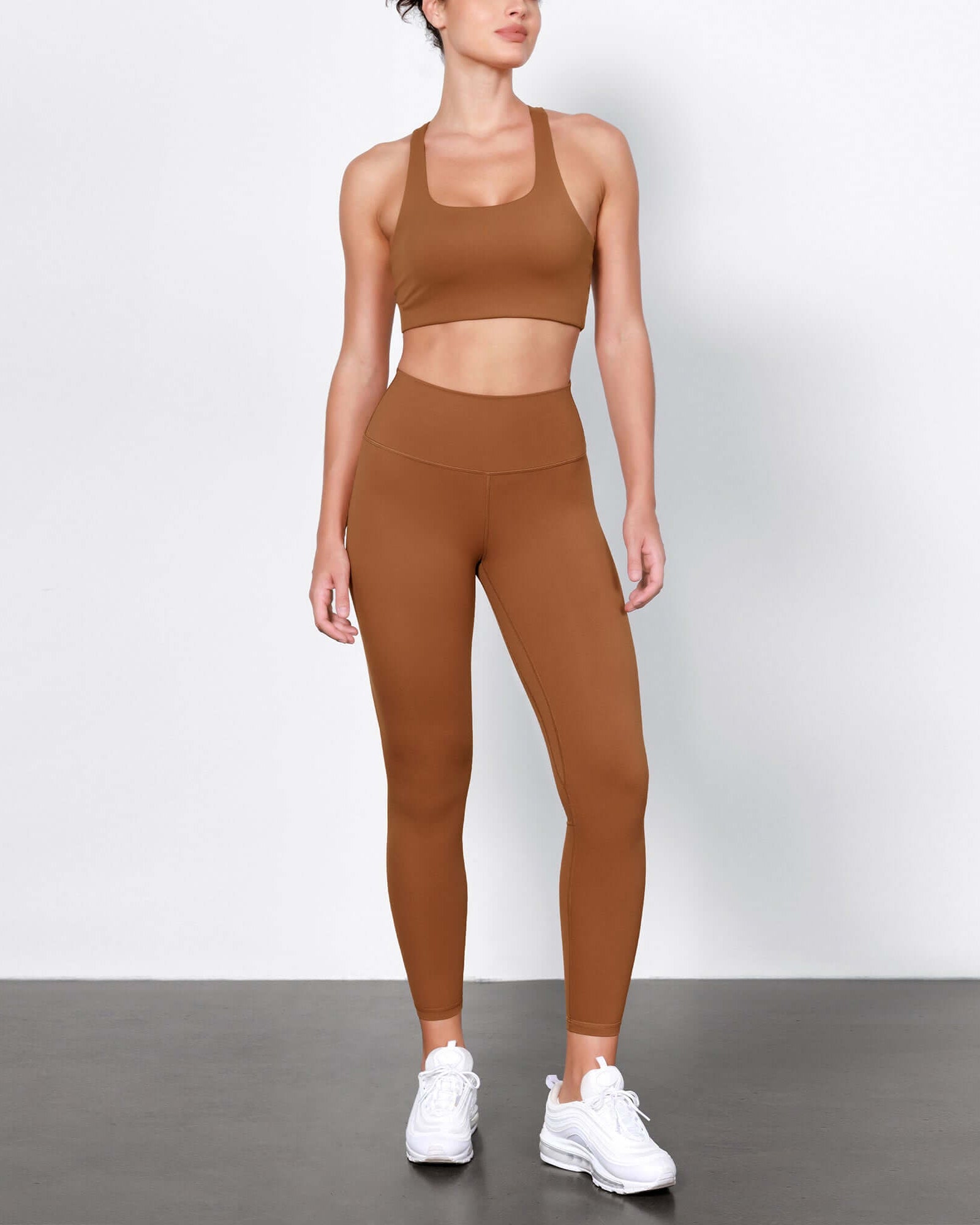 ODLIFT 25 High Waist Compression Yoga Leggings Caramel - ododos