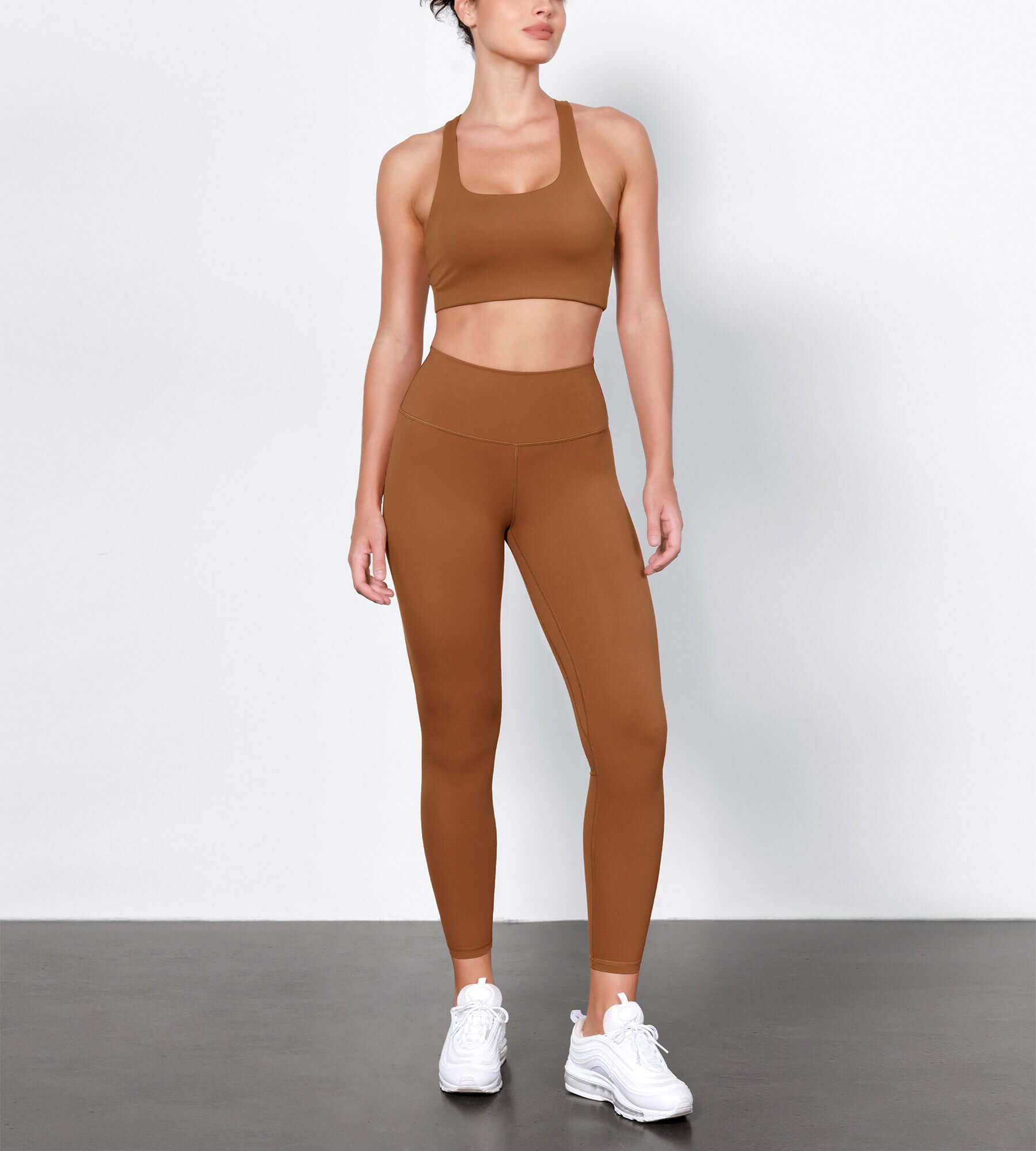 ODLIFT 25 High Waist Compression Yoga Leggings Caramel - ododos