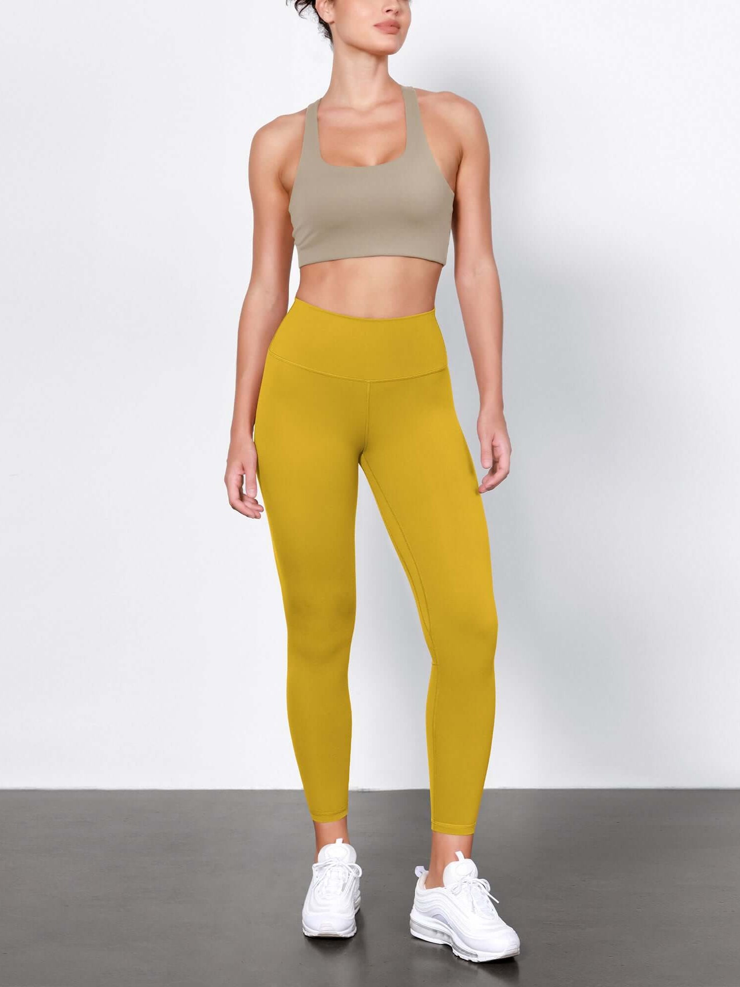 ODLIFT 25 High Waist Compression Yoga Leggings Mango Mint - ododos