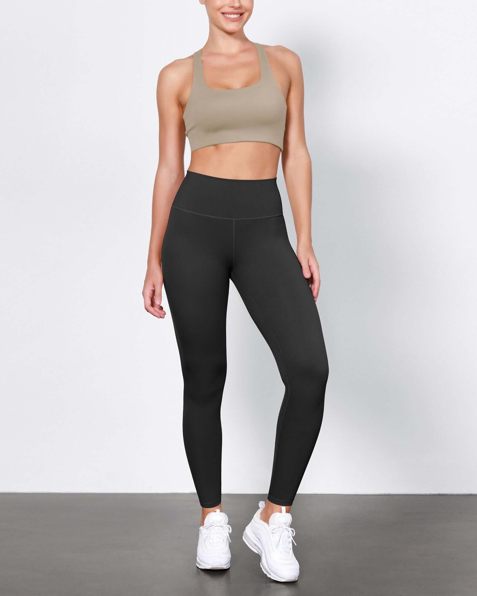 ODLIFT 28 High Waist Compression Yoga Leggings Onyx Black - ododos