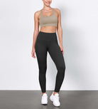 ODLIFT 28 High Waist Compression Yoga Leggings Onyx Black - ododos