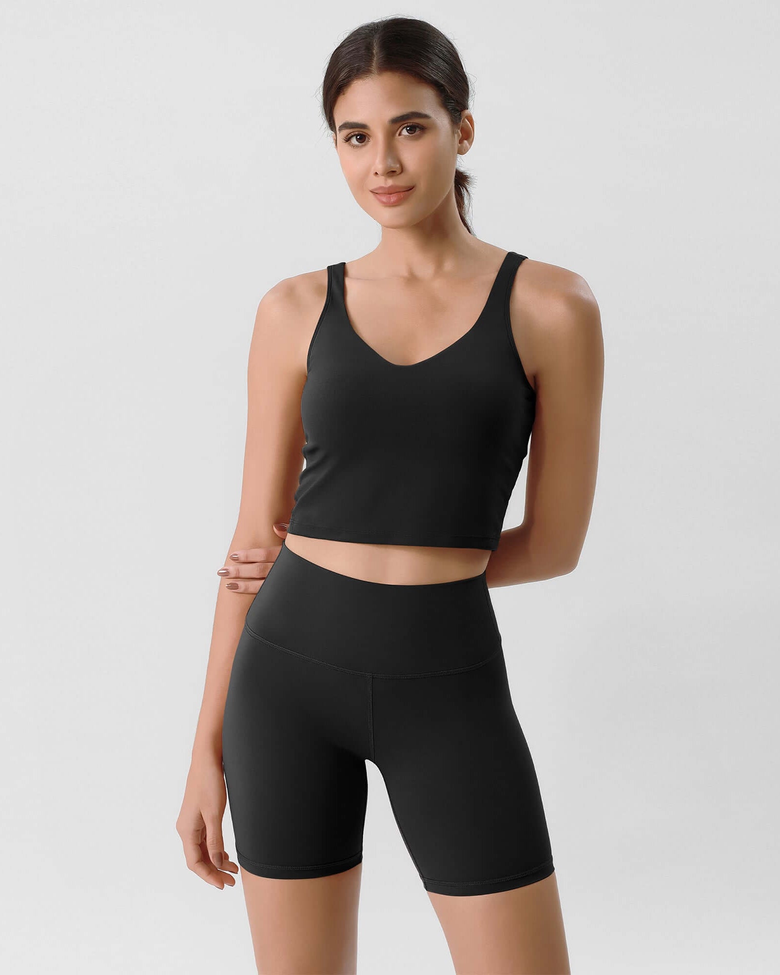 ODLIFT 6 High Waist Biker Shorts Black - ododos