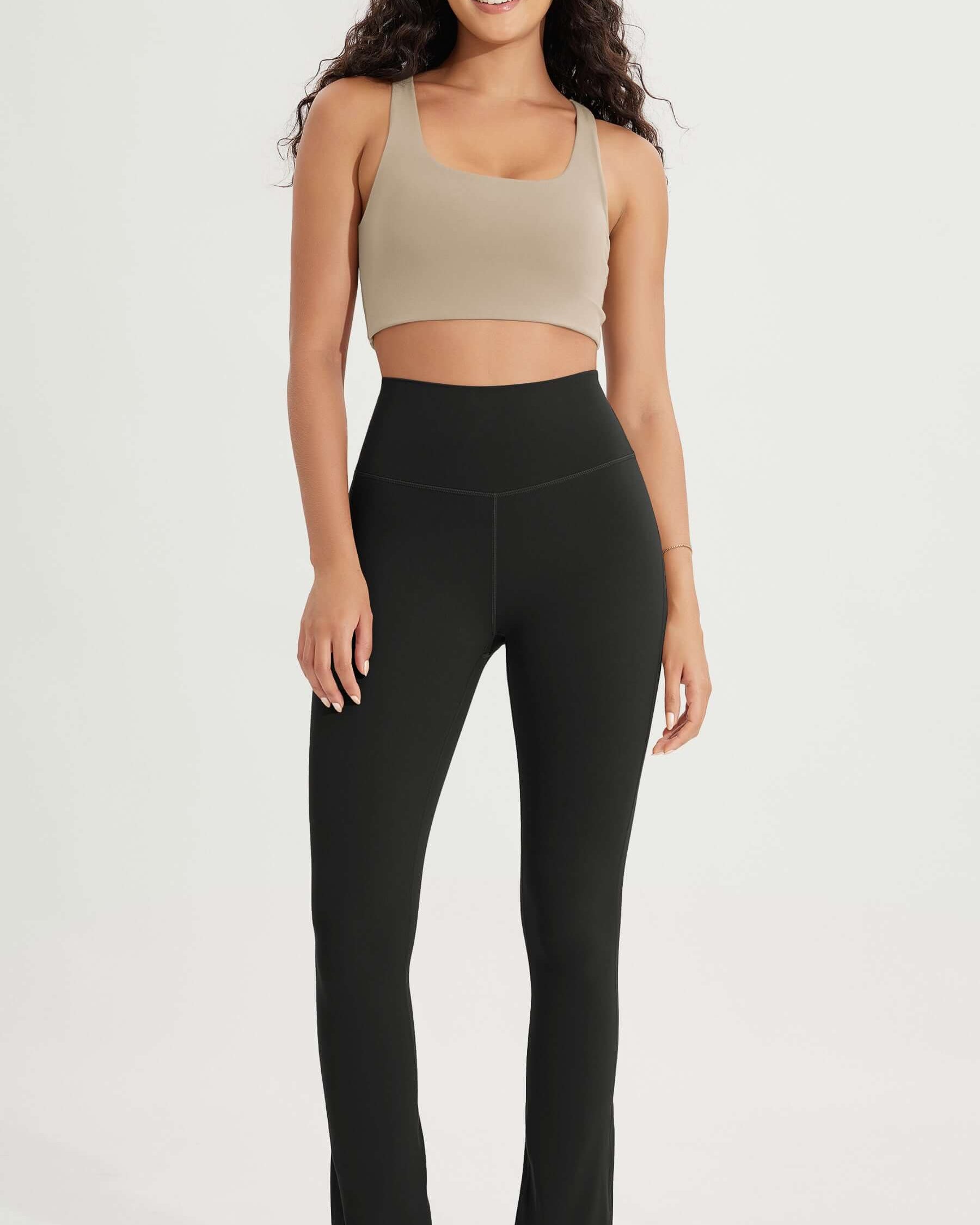 28 High Waist Casual Straight Leg Pants with Back Pocket - ododos