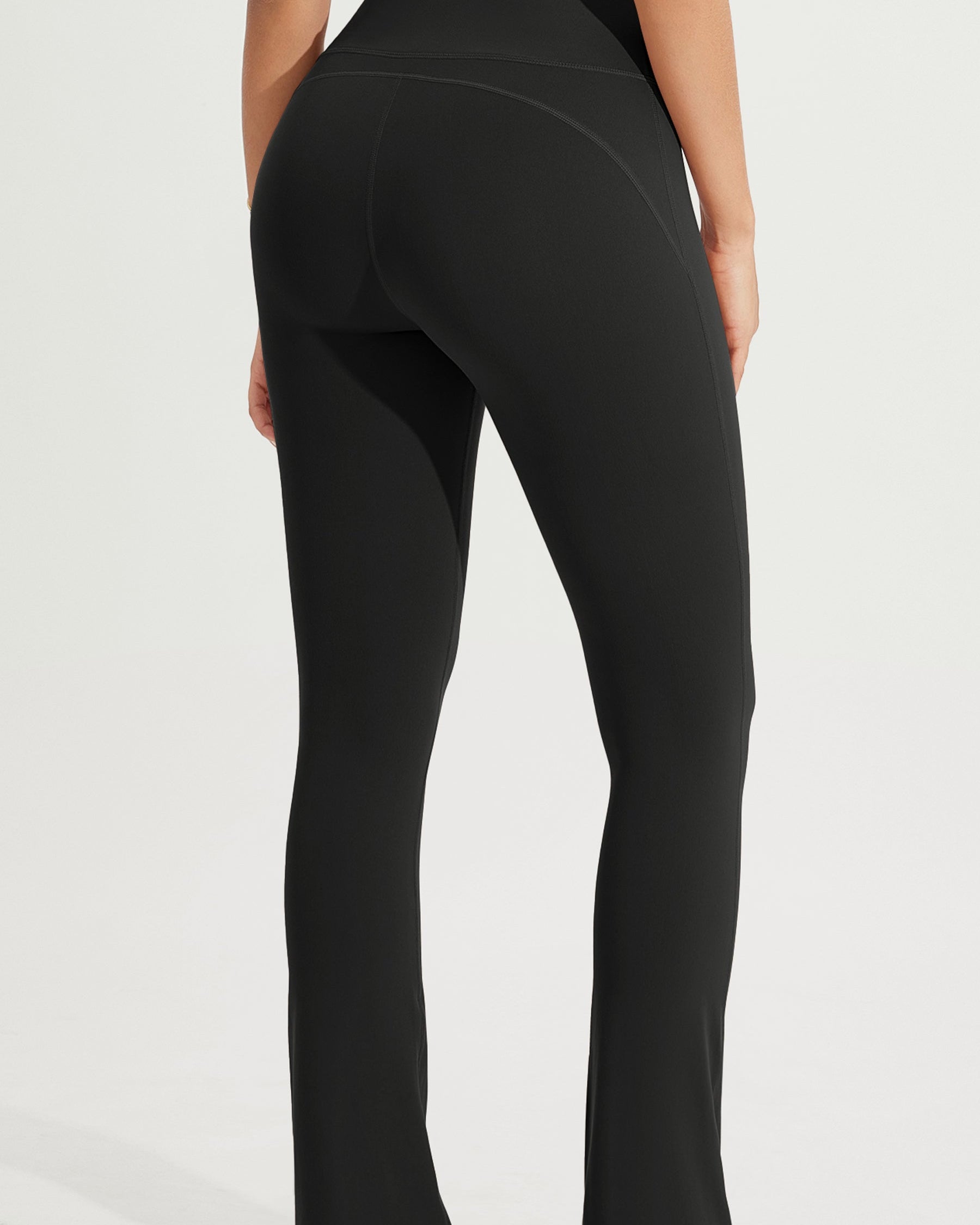 28 High Waist Casual Straight Leg Pants with Back Pocket - ododos