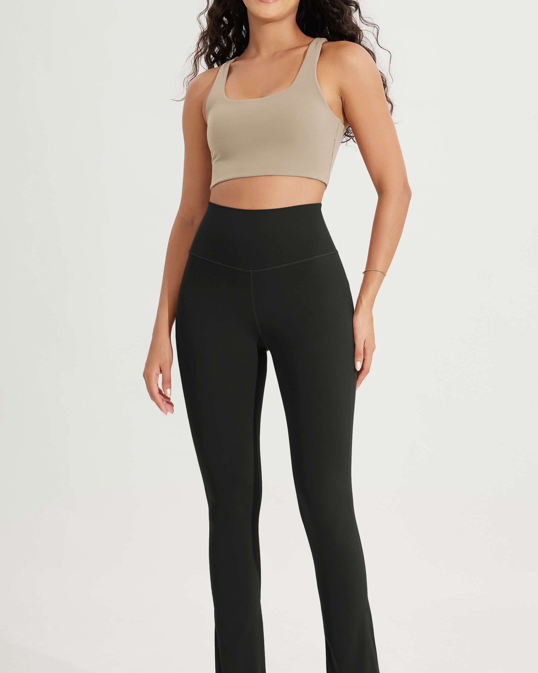 28 High Waist Casual Straight Leg Pants with Back Pocket - ododos