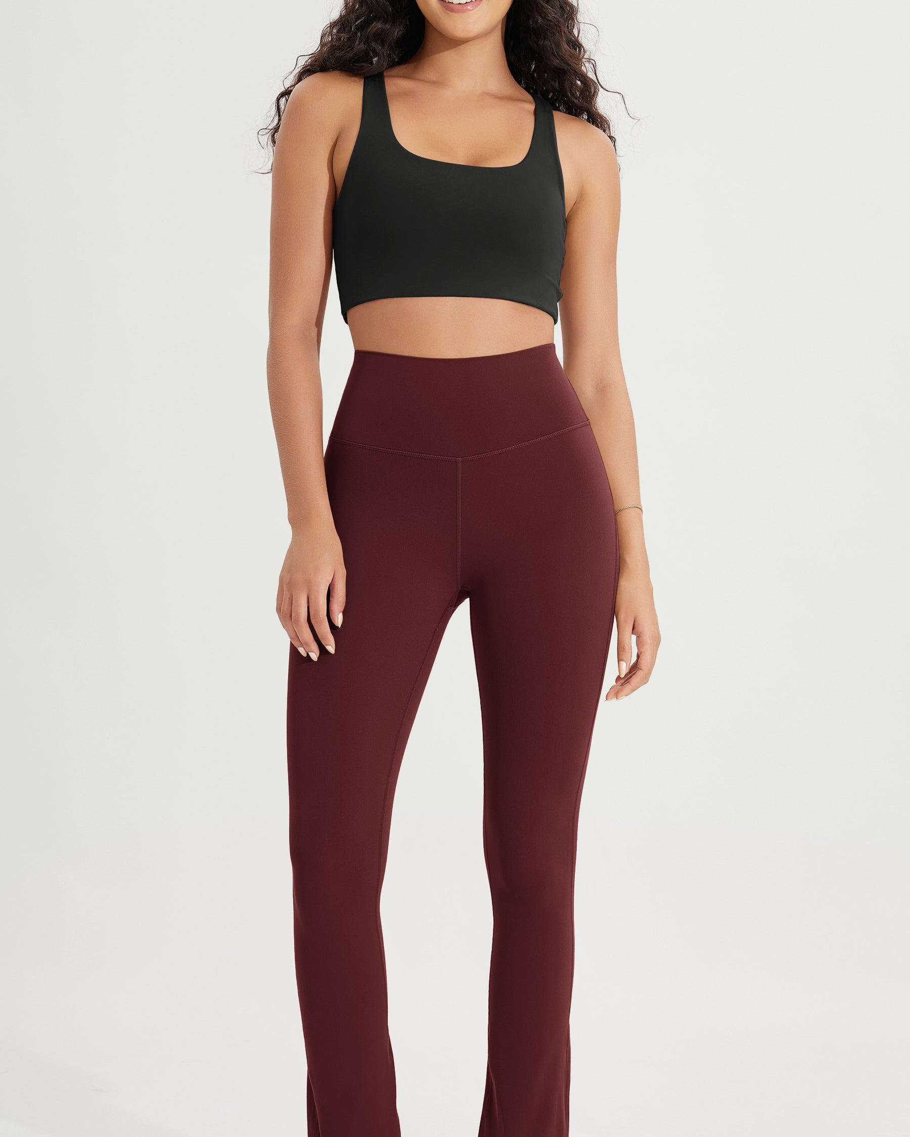 28 High Waist Casual Straight Leg Pants with Back Pocket - ododos