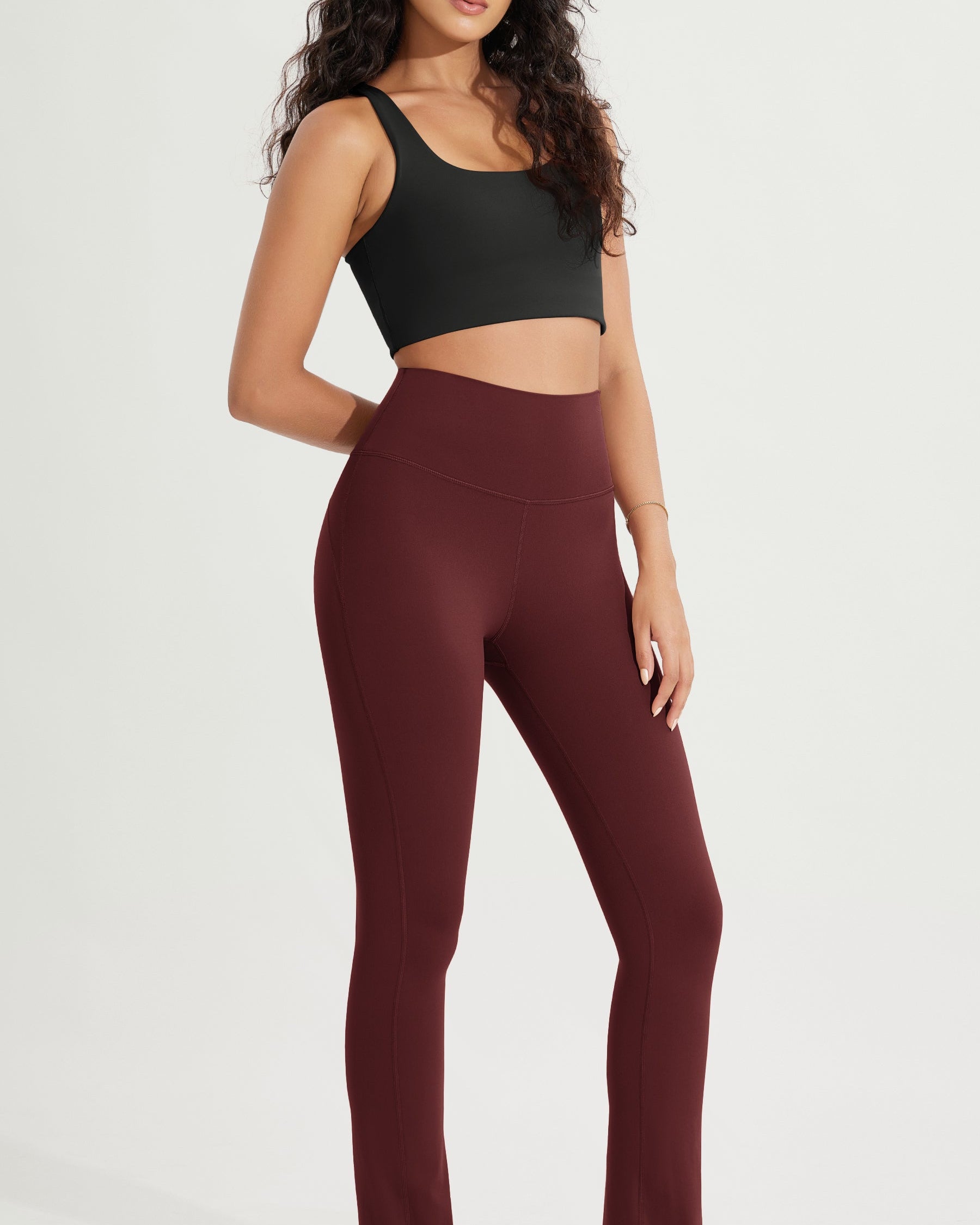 28 High Waist Casual Straight Leg Pants with Back Pocket - ododos