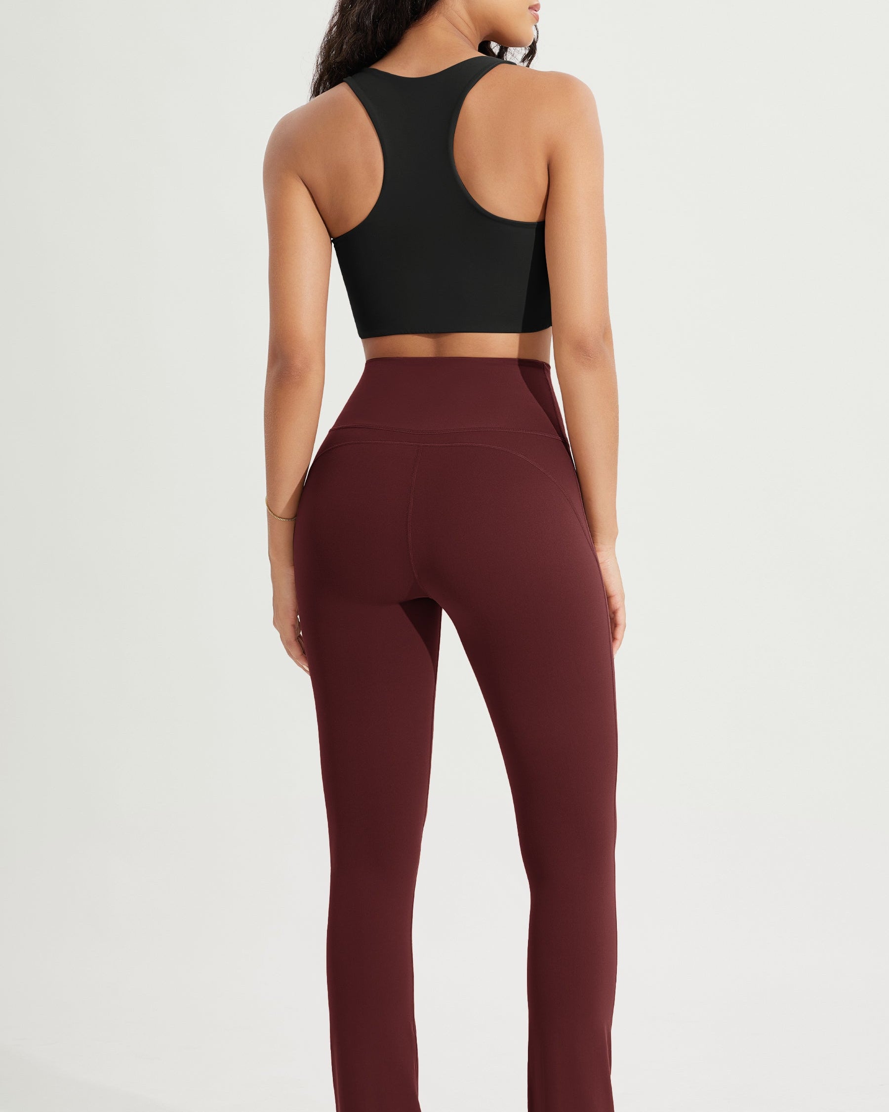 28 High Waist Casual Straight Leg Pants with Back Pocket - ododos