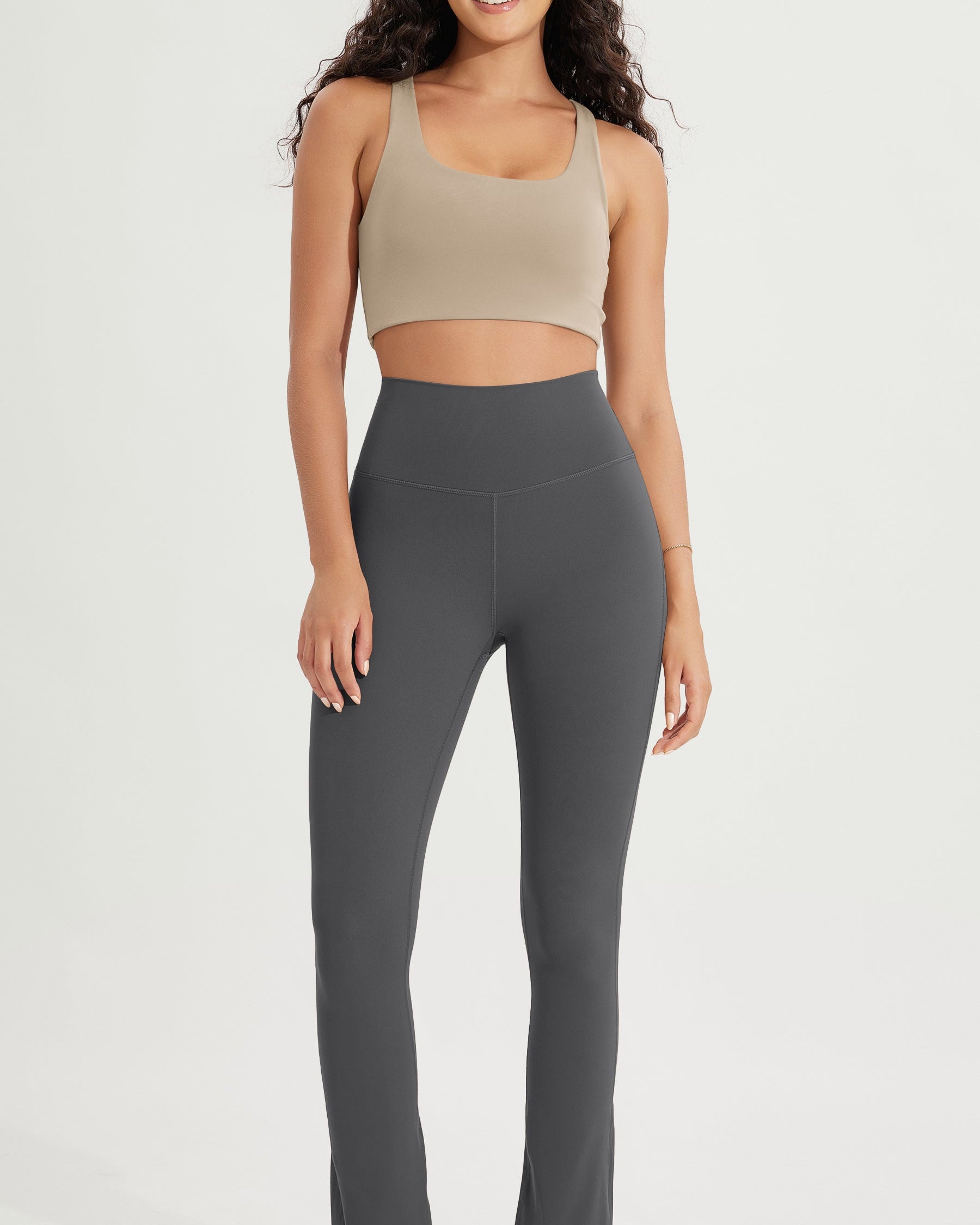 28 High Waist Casual Straight Leg Pants with Back Pocket - ododos