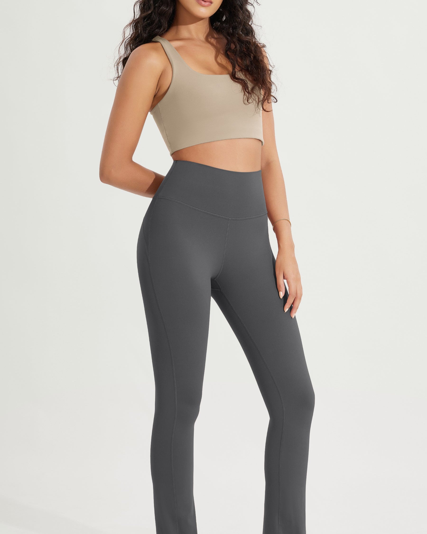 28 High Waist Casual Straight Leg Pants with Back Pocket - ododos