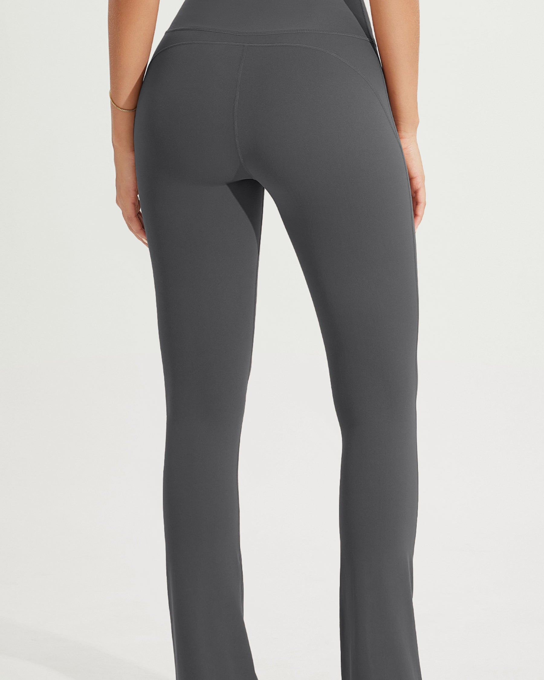 28 High Waist Casual Straight Leg Pants with Back Pocket - ododos