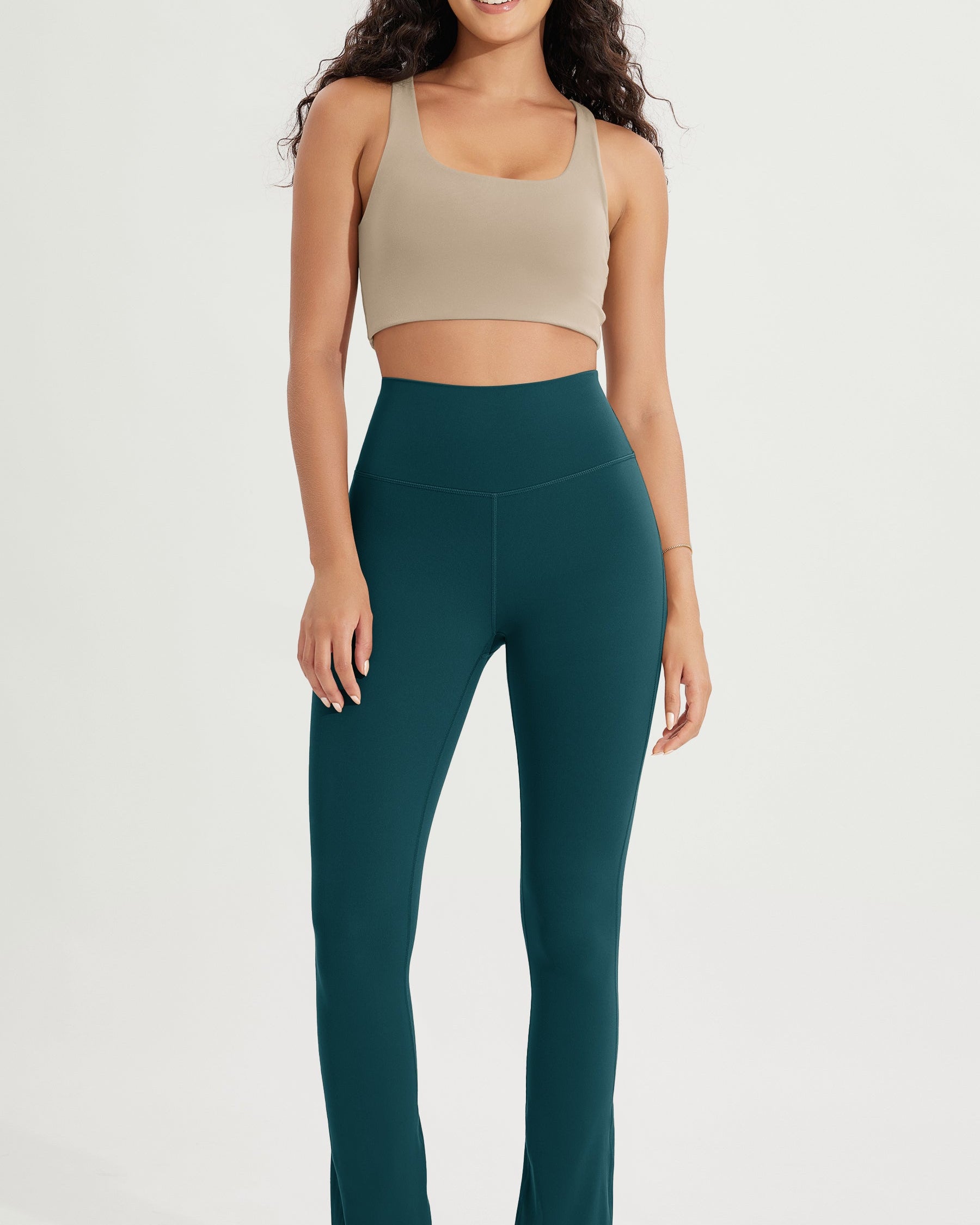 28 High Waist Casual Straight Leg Pants with Back Pocket - ododos