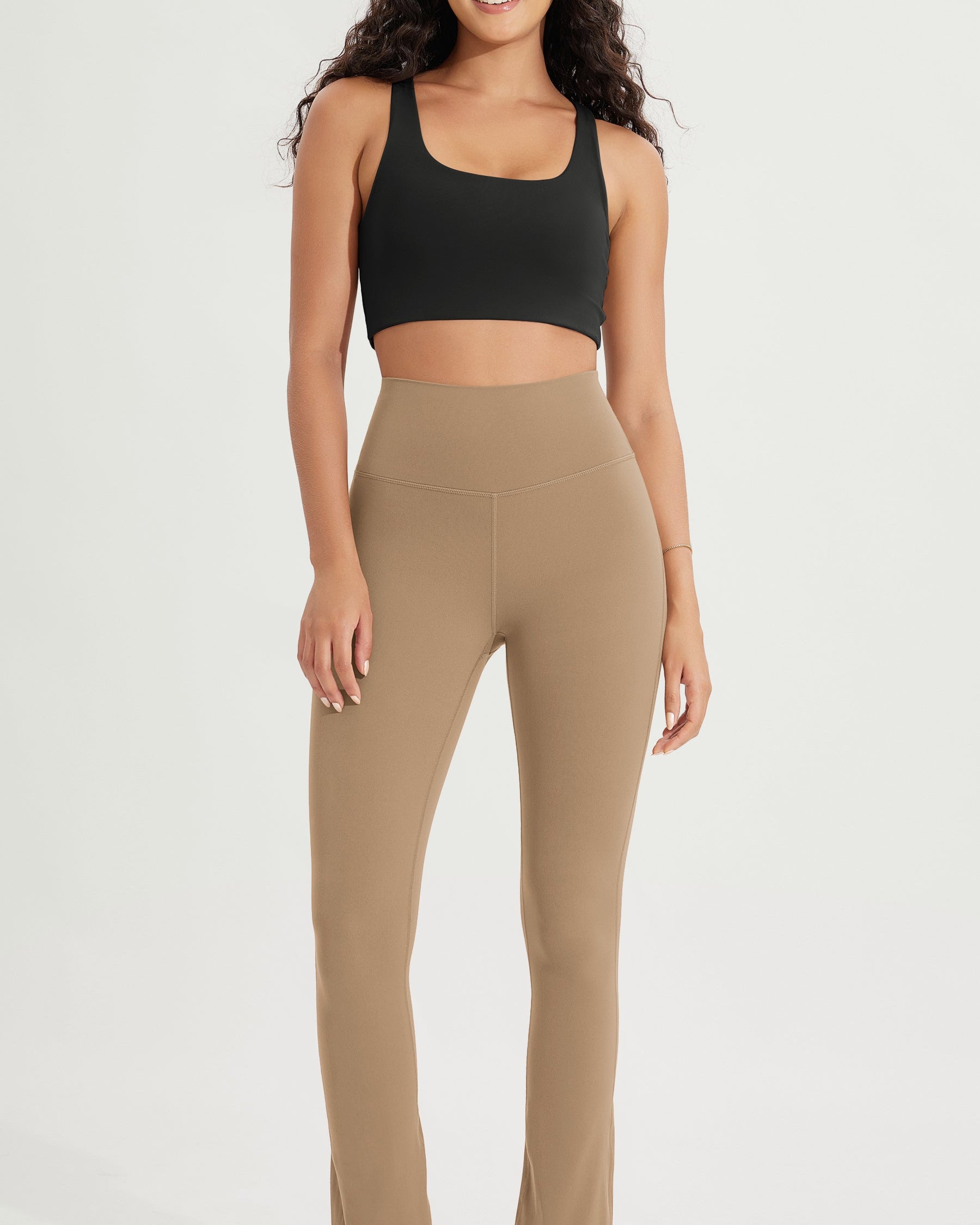 28 High Waist Casual Straight Leg Pants with Back Pocket - ododos