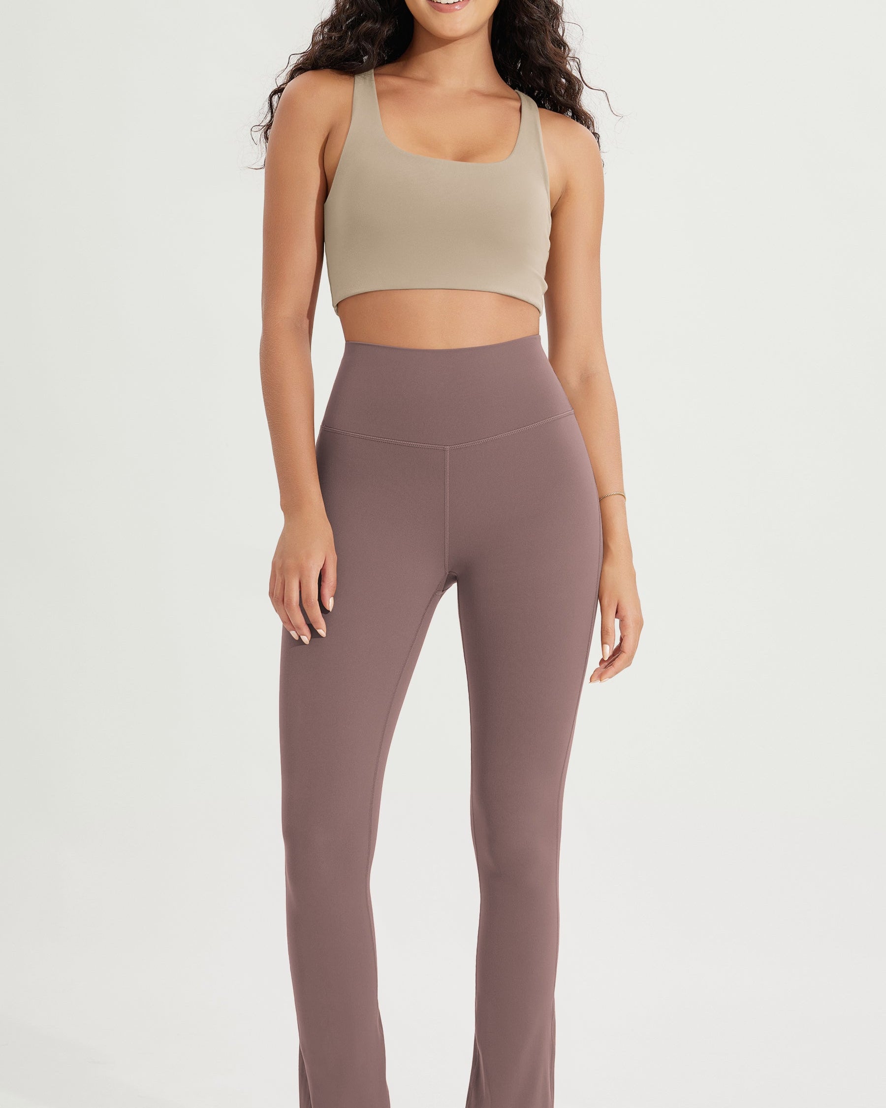 28 High Waist Casual Straight Leg Pants with Back Pocket - ododos