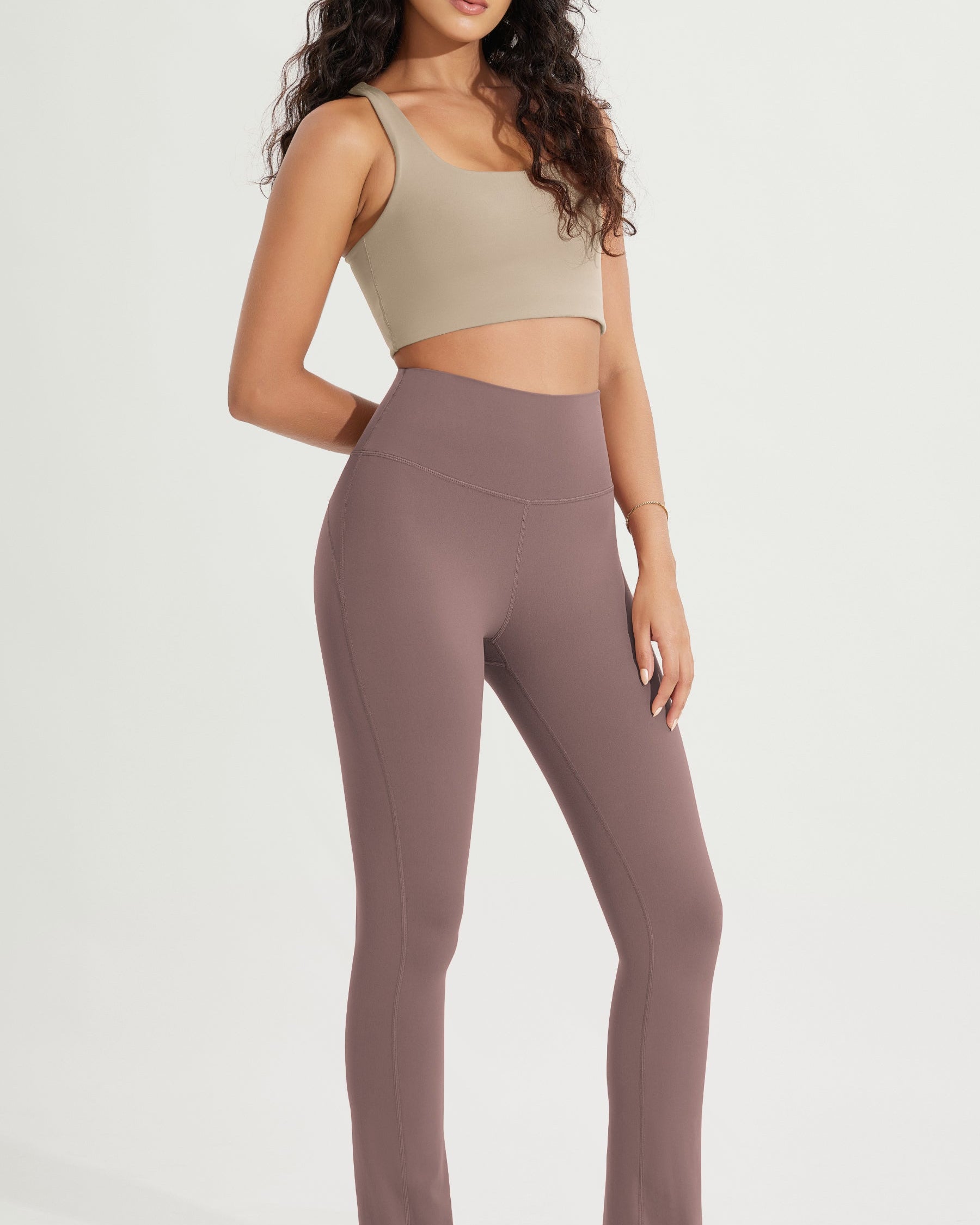 28 High Waist Casual Straight Leg Pants with Back Pocket - ododos