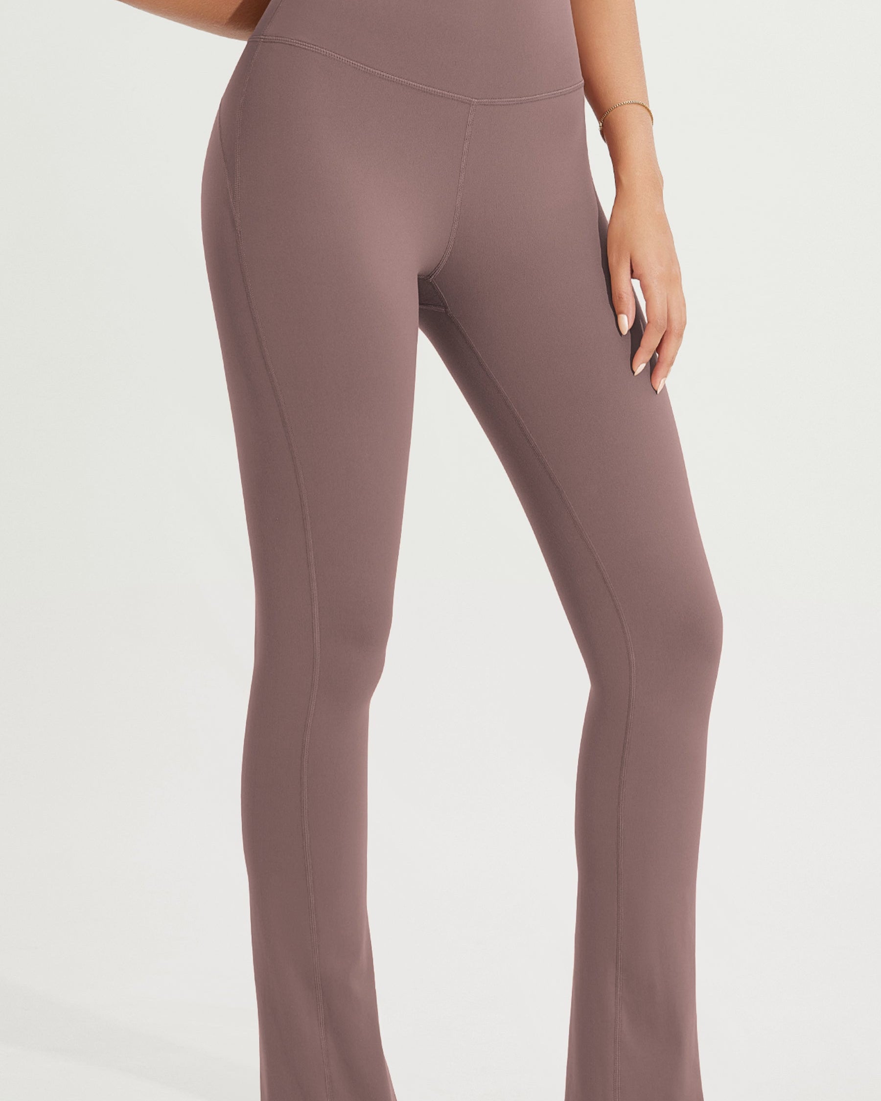 28 High Waist Casual Straight Leg Pants with Back Pocket - ododos