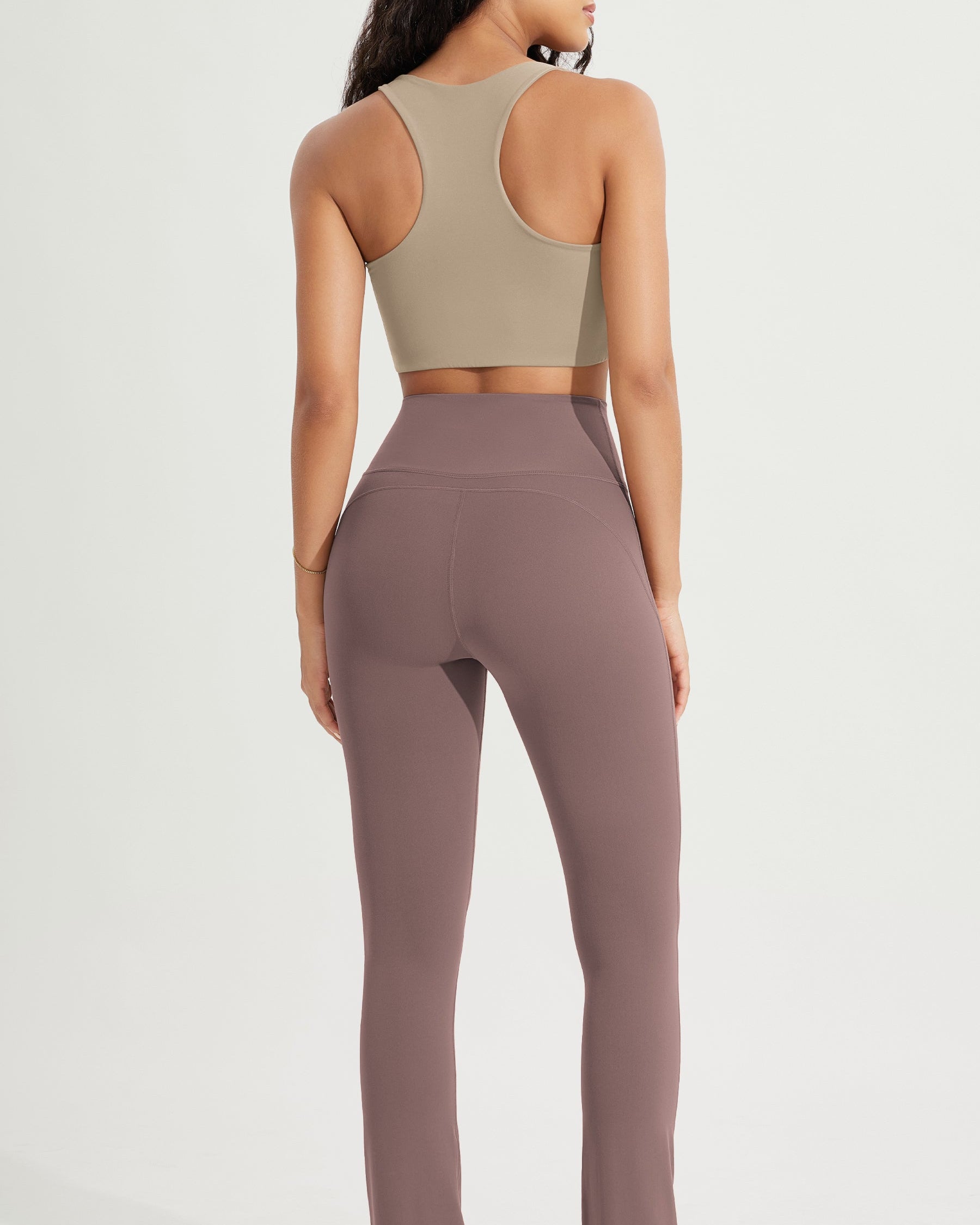 28 High Waist Casual Straight Leg Pants with Back Pocket - ododos