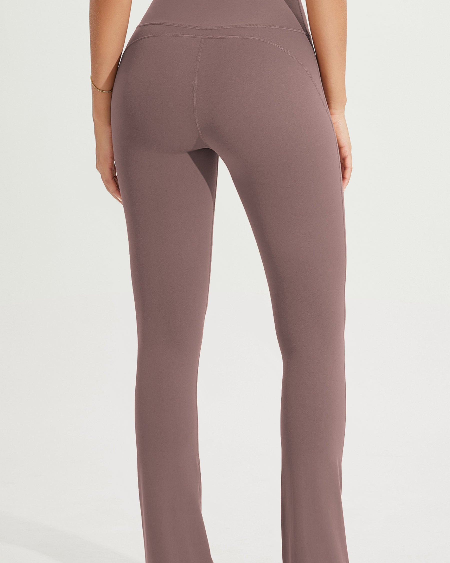 28 High Waist Casual Straight Leg Pants with Back Pocket - ododos