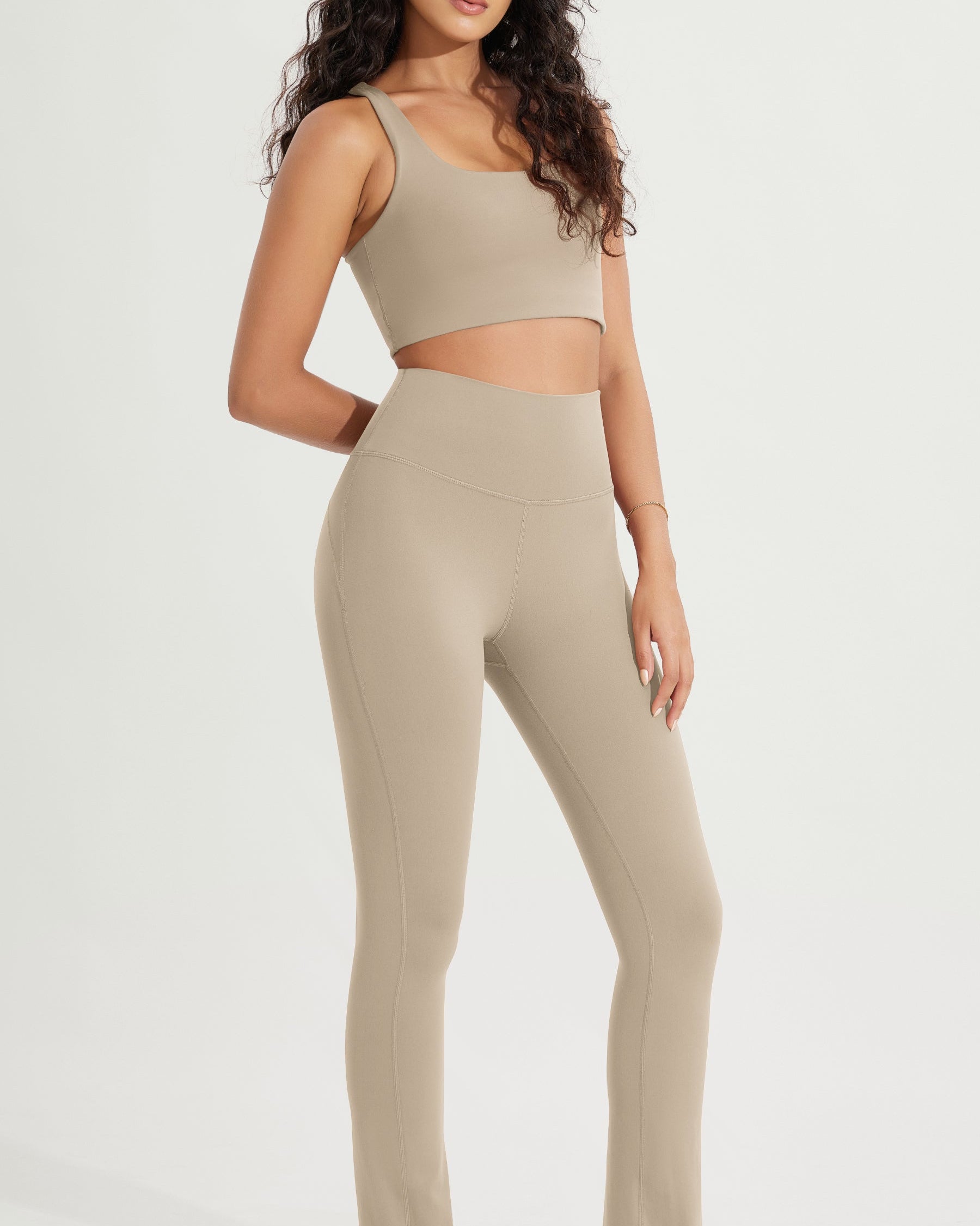 28 High Waist Casual Straight Leg Pants with Back Pocket - ododos